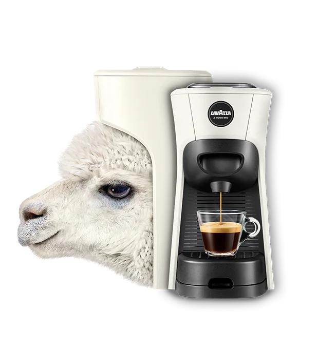 Lavazza Kapselmaschine LM 840 Tiny Eco / 18000533 Schwarz, Weiß
