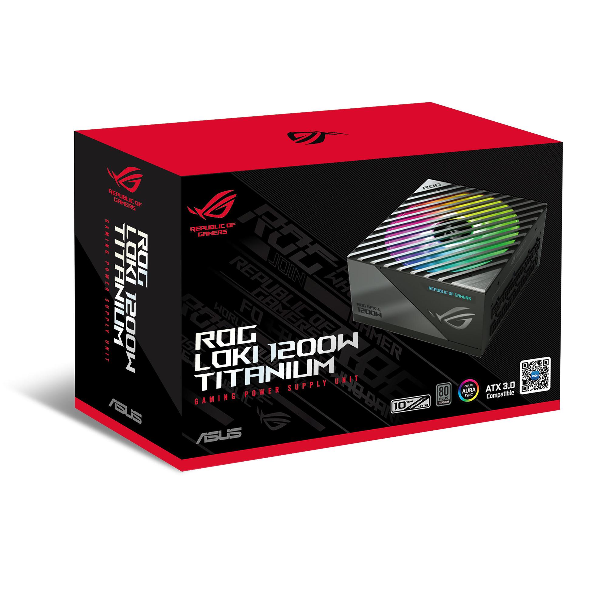 ASUS Alimentatore per PC ROG Loki 1200W Titanium / 90YE00N0-B0NA00 Nero, argento
