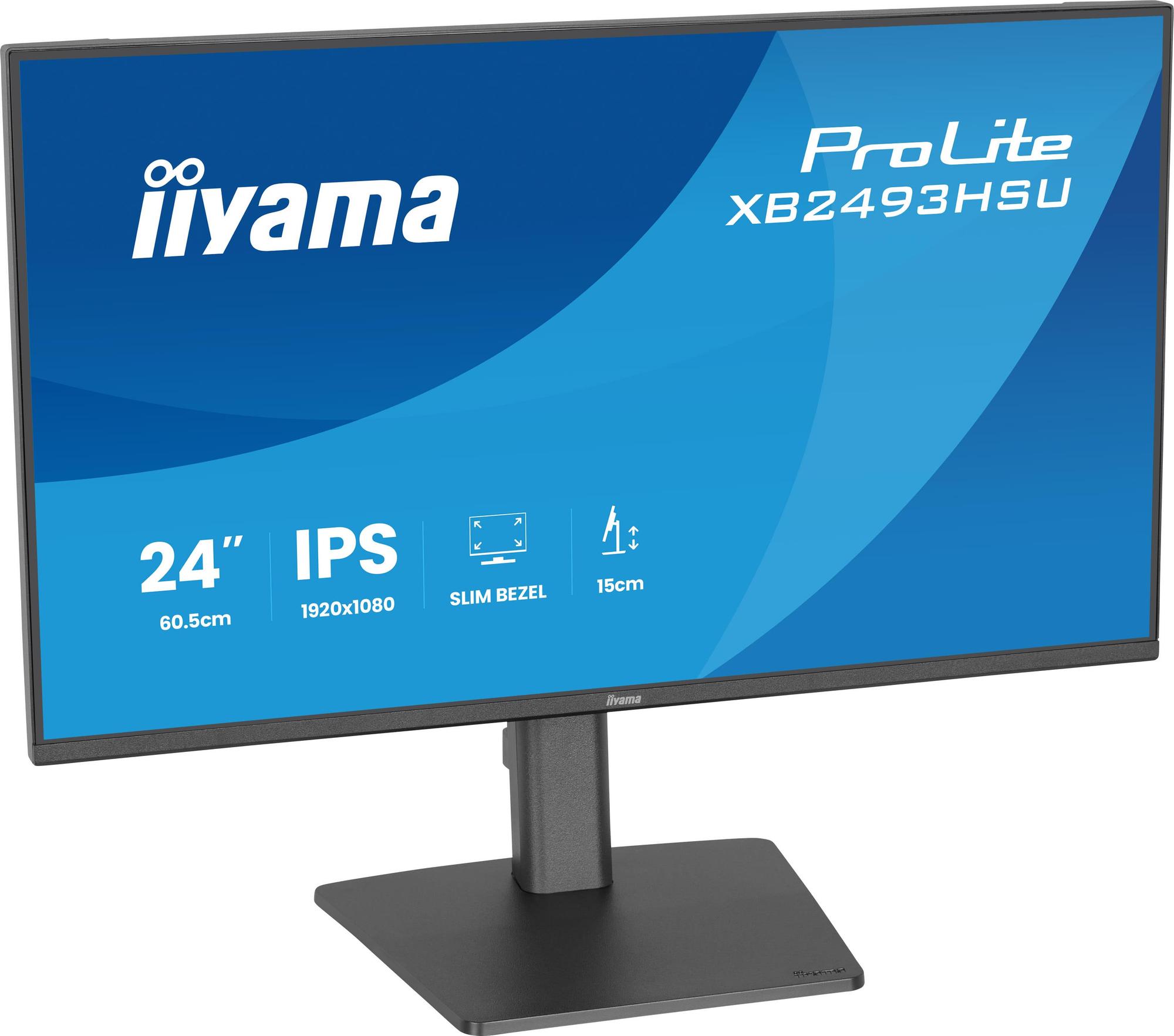 iiyama Monitor ProLite XB2493HSU / XB2493HSU-B1 Black 60.5 cm (23.8")