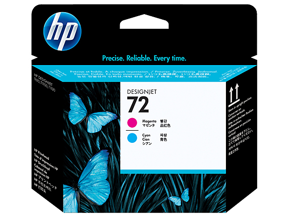 HP Printhead 72 / C9383A Cyan, Magenta