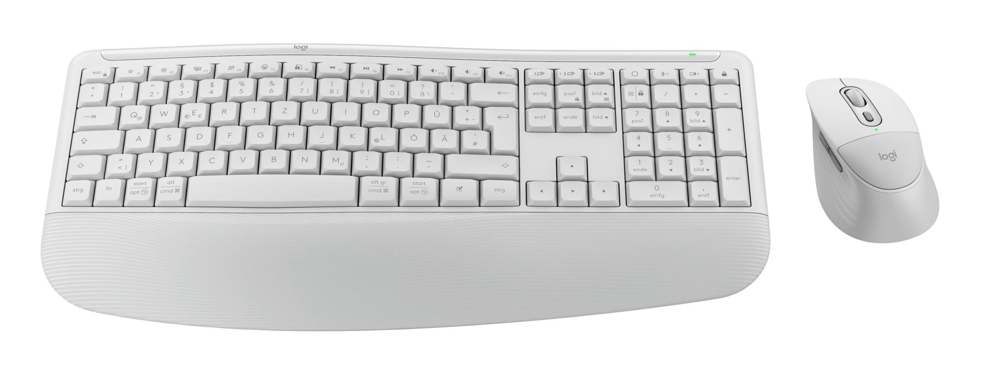 Logitech Set de ratón y teclado Signature Comfort Plus Combo MK880 / 920-014025 Blanco