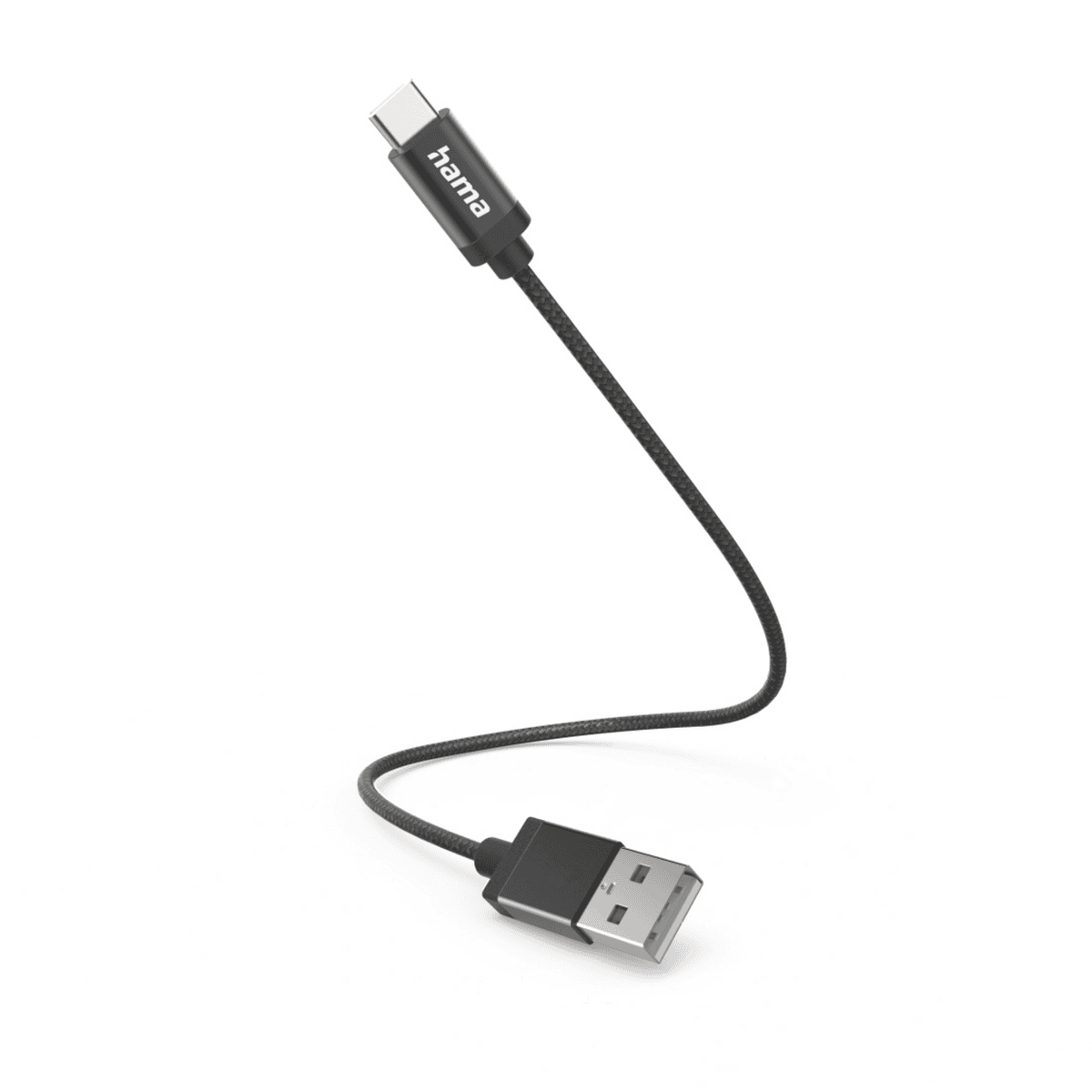 Hama Kabel USB-A to USB-C 0.20m / 00201600 Schwarz