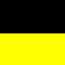 Schwarz auf Gelb