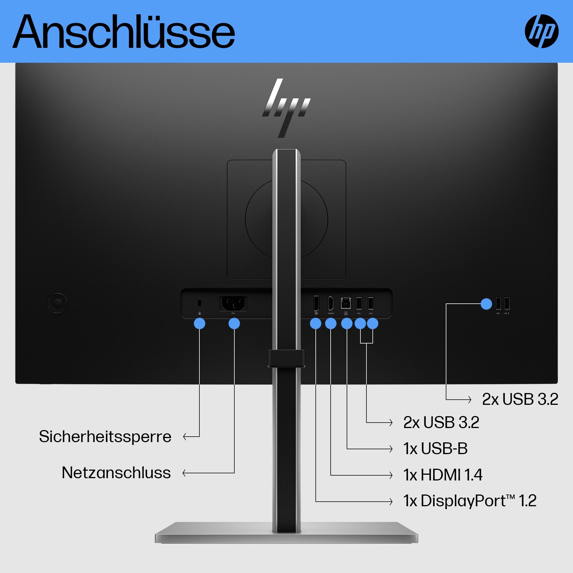 HP Monitor E27 G5 / 6N4E2AA#ABB Black 68.6 cm (27")