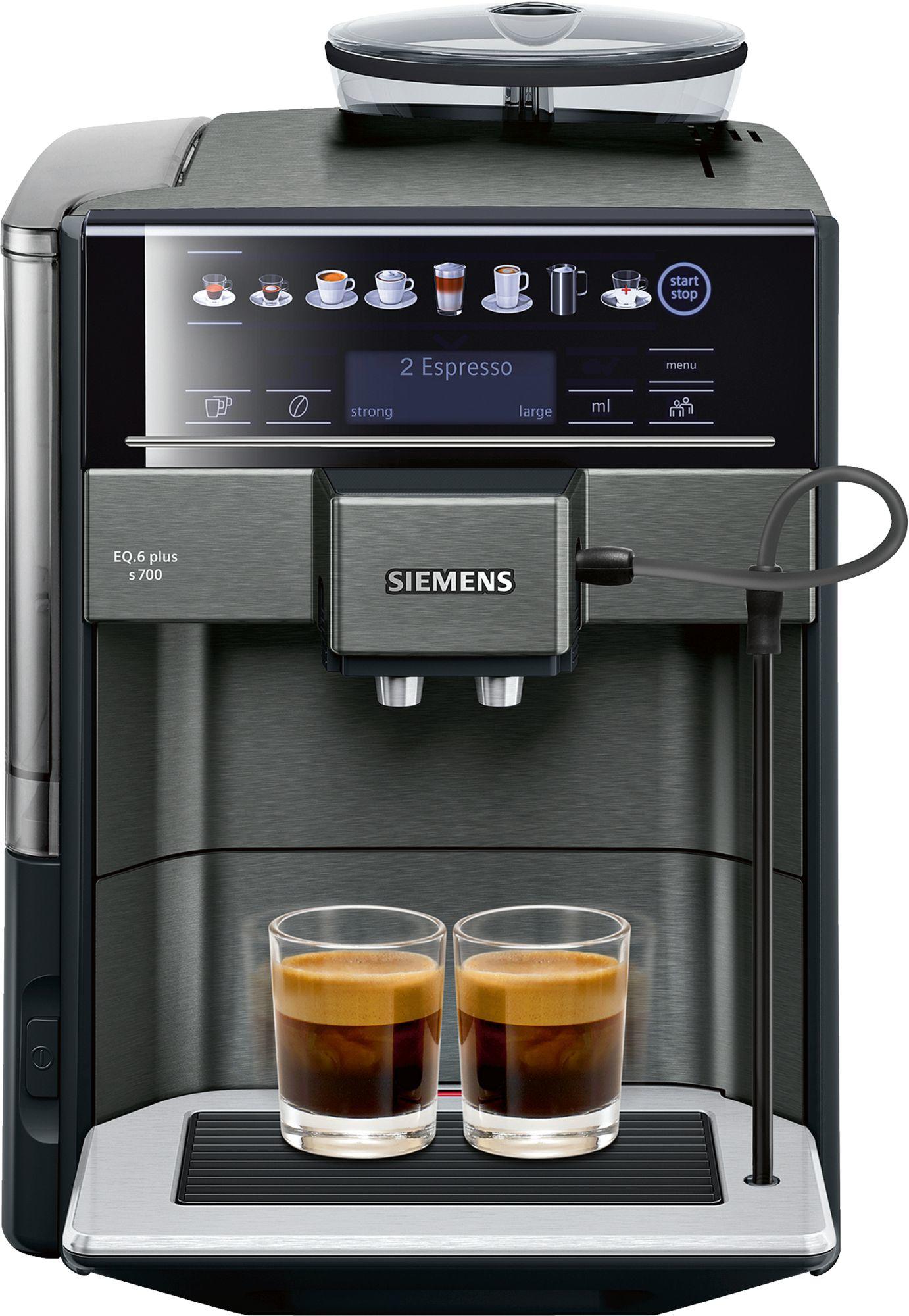 Siemens Kaffeevollautomat EQ.6 plus s700 / TE657319RW Schwarz, Grau