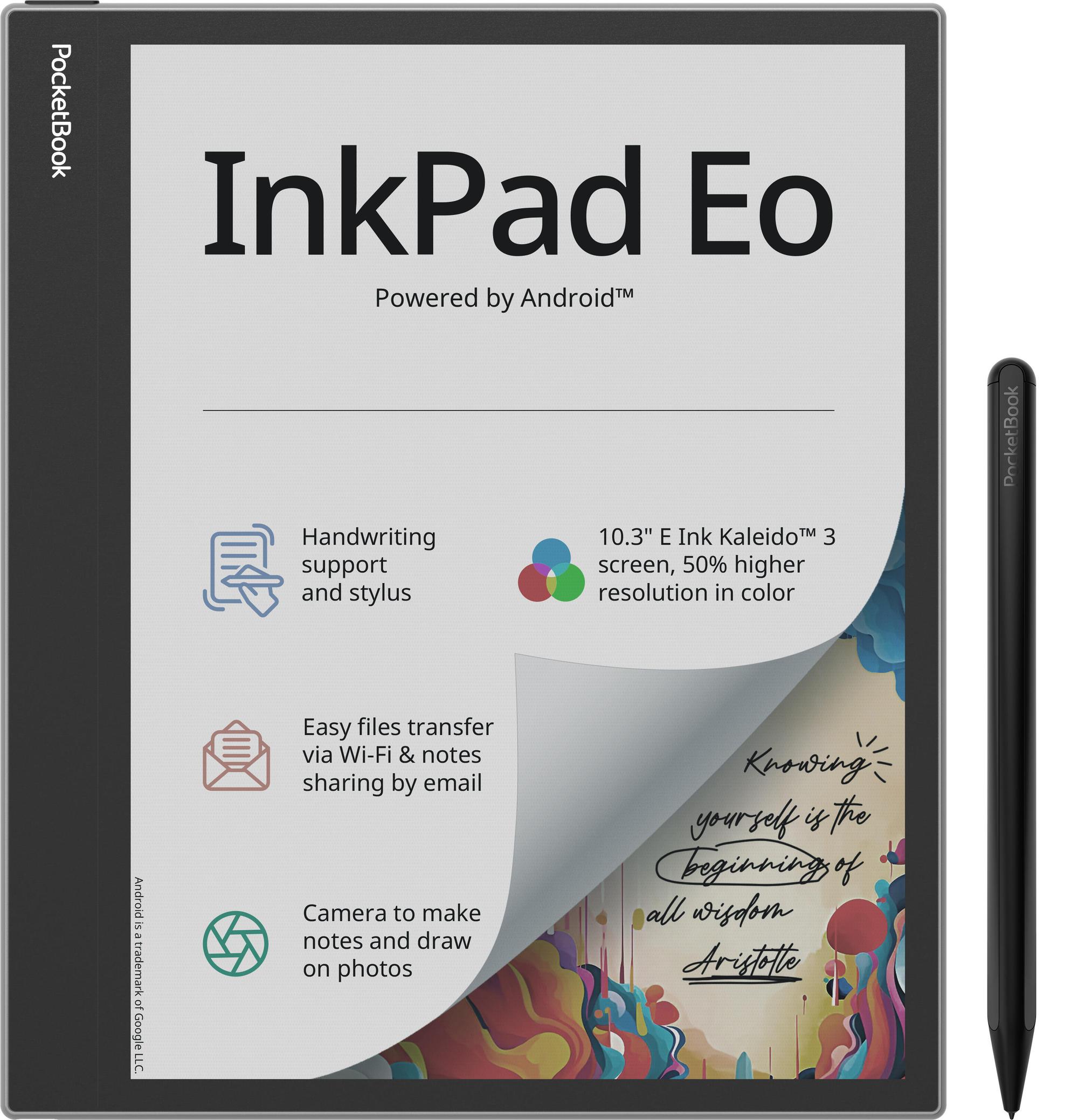 PocketBook lettore di eBook InkPad Eo EU / PB1042-M-WW Nero, grigio XL 26,2 cm (10,3")
