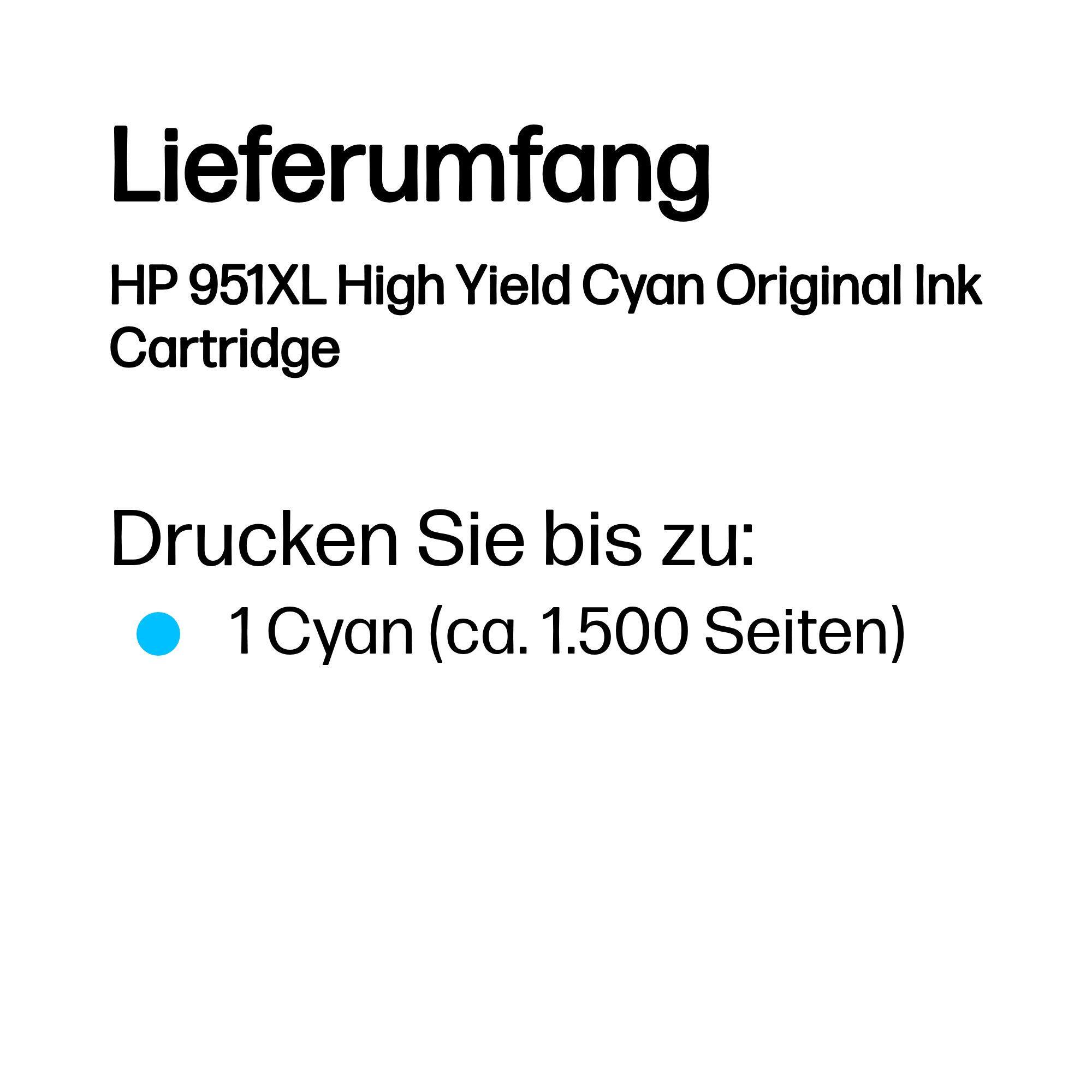 HP Tinta 951XL / CN046AE Cian XL