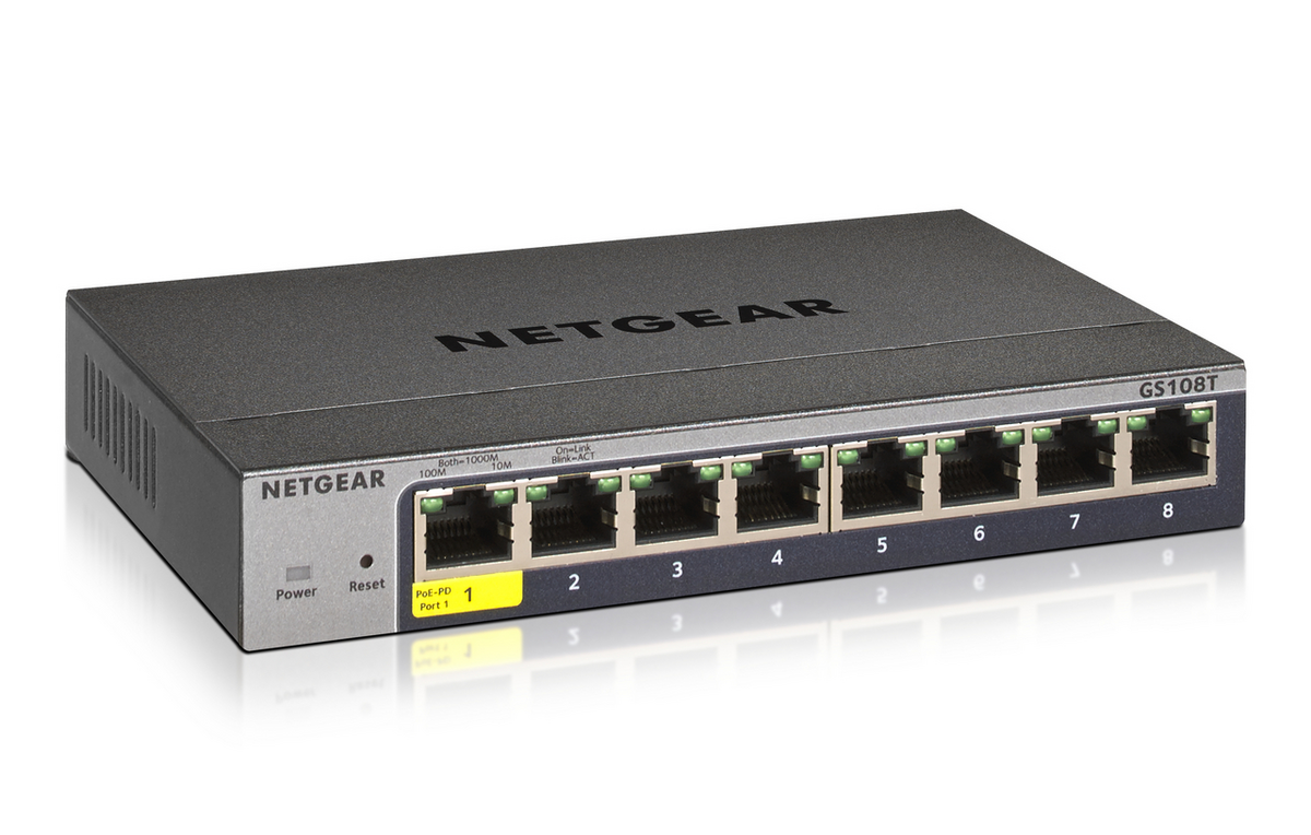 Netgear Interruptor GS108T3 / GS108T-300PES Negro