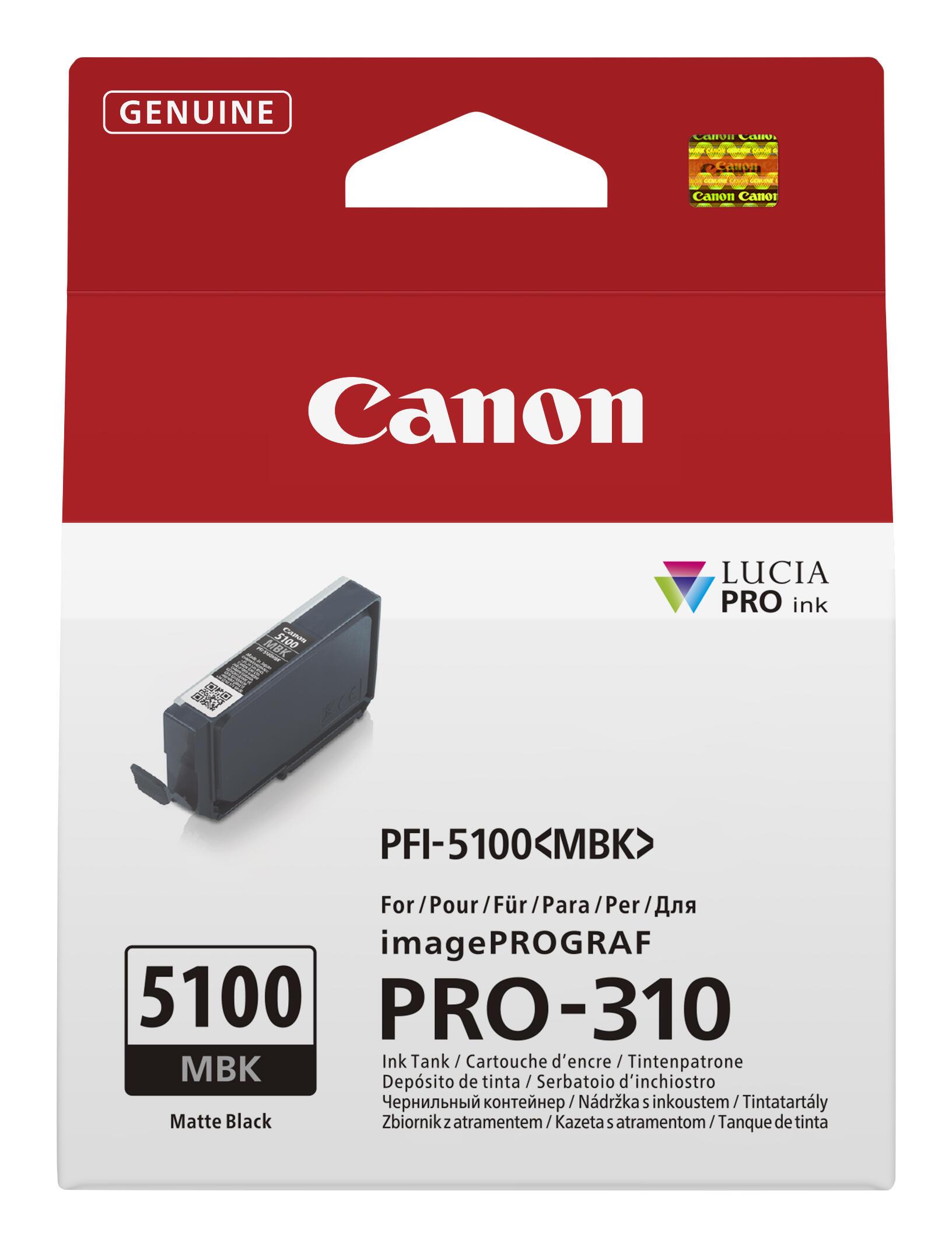 Canon Encre PFI-5100 MBK / 6951C001 Noir mat Standard