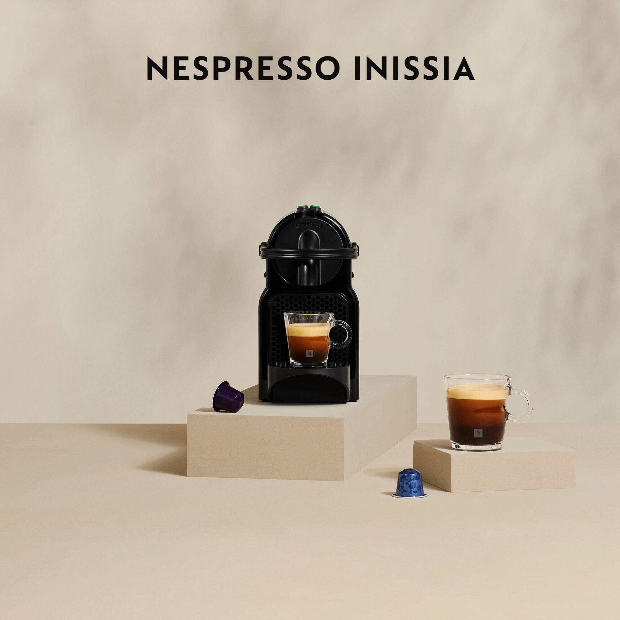 De’Longhi Capsule machine Inissia Aeroccino / EN80.BAE Black
