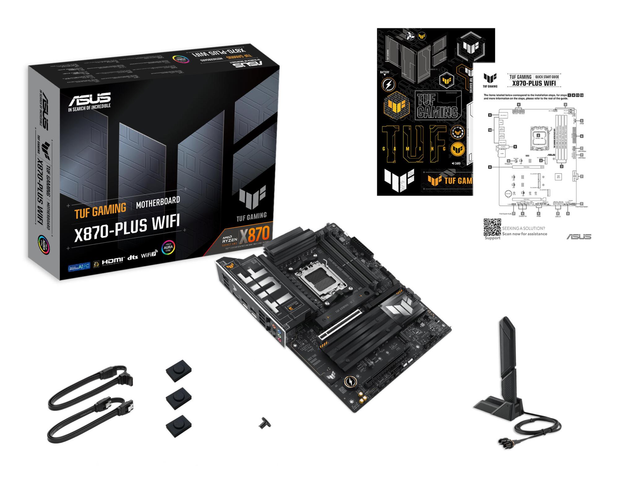 ASUS Mainboard TUF Gaming X870-Plus WiFi / 90MB1IU0-M0EAY0 Black