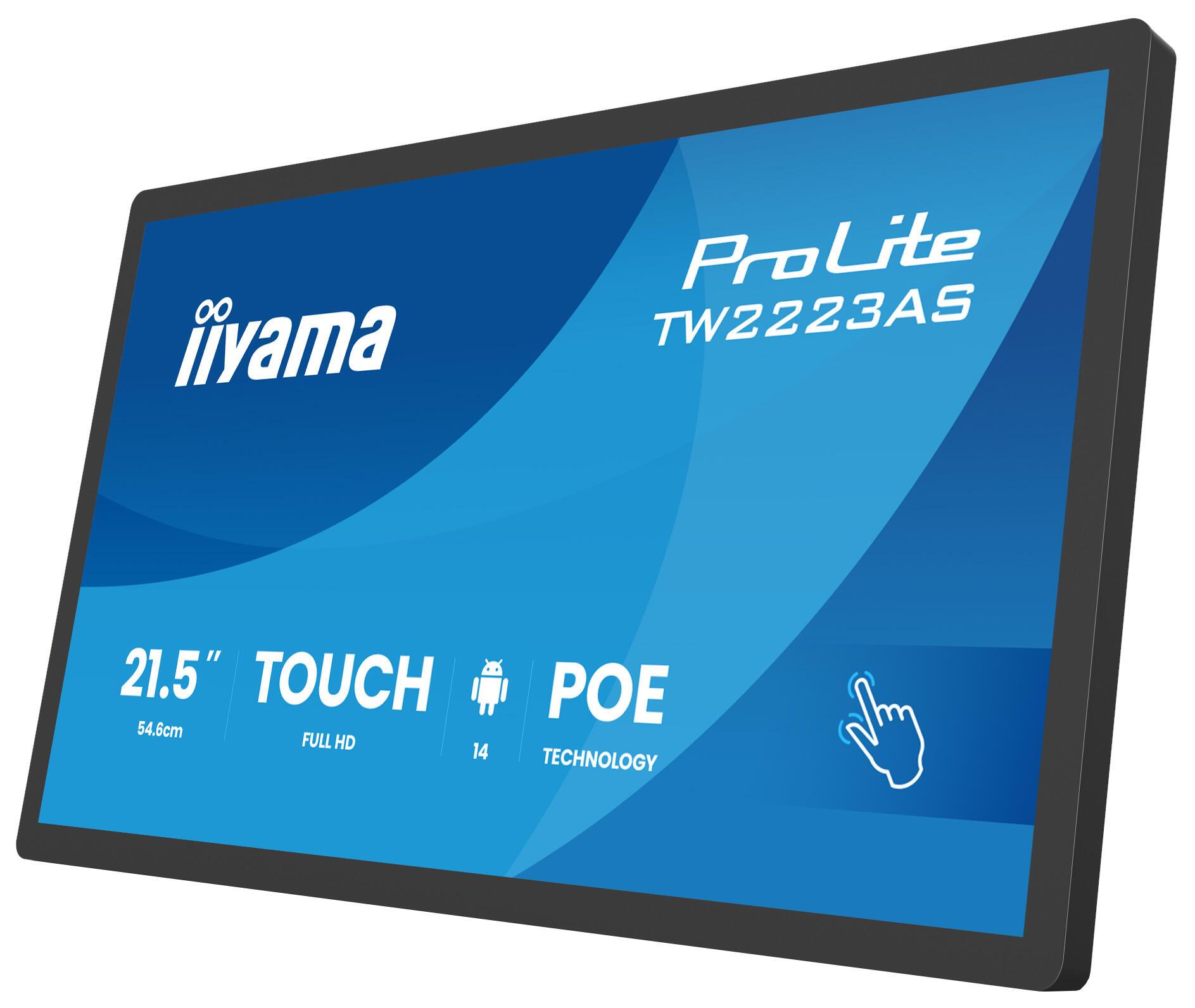 iiyama Monitor TW2223AS-B3P / TW2223AS-B3P Schwarz 54,6 cm (21.5")