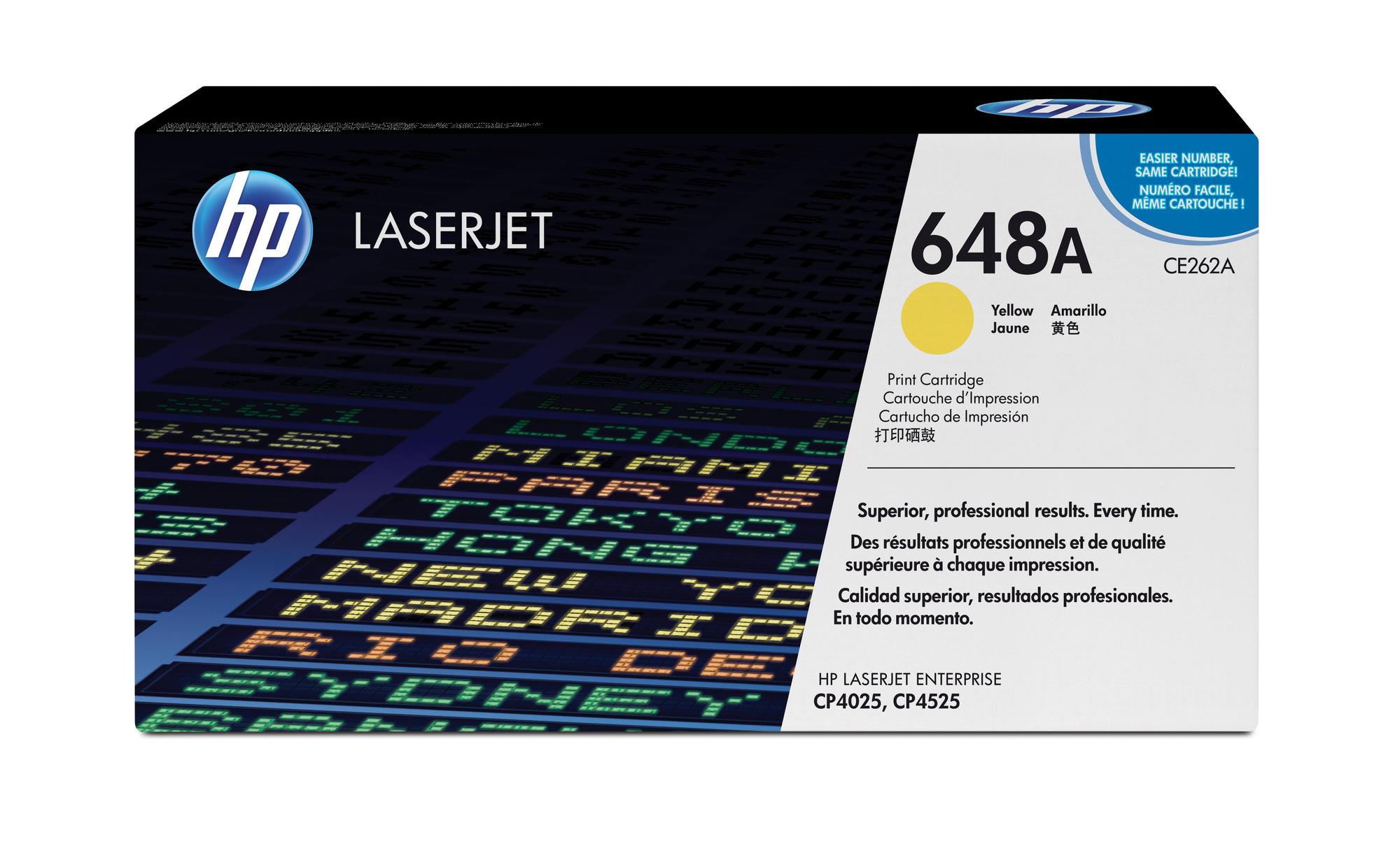 HP Toner 648A / CE262A Jaune Standard