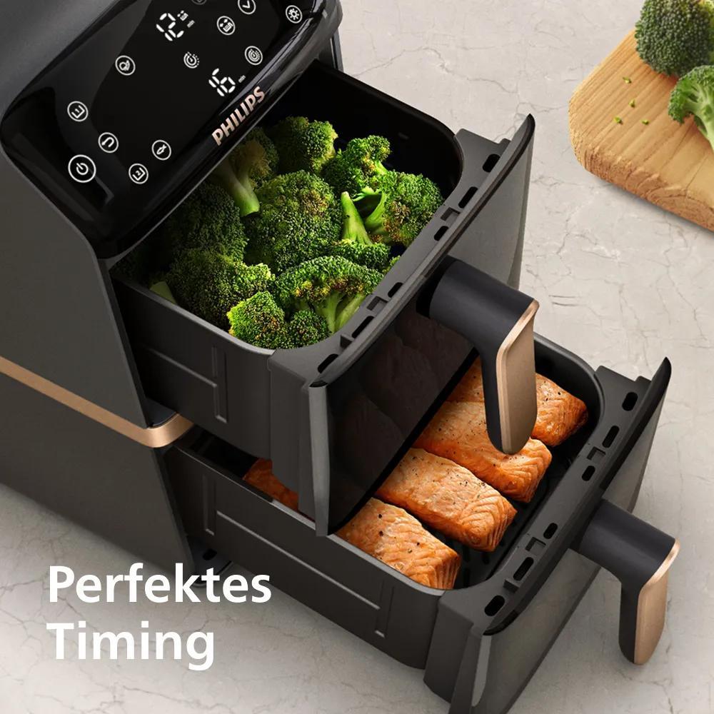 Philips Heißluft Fritteuse 4000 Series / NA462/70 Schwarz