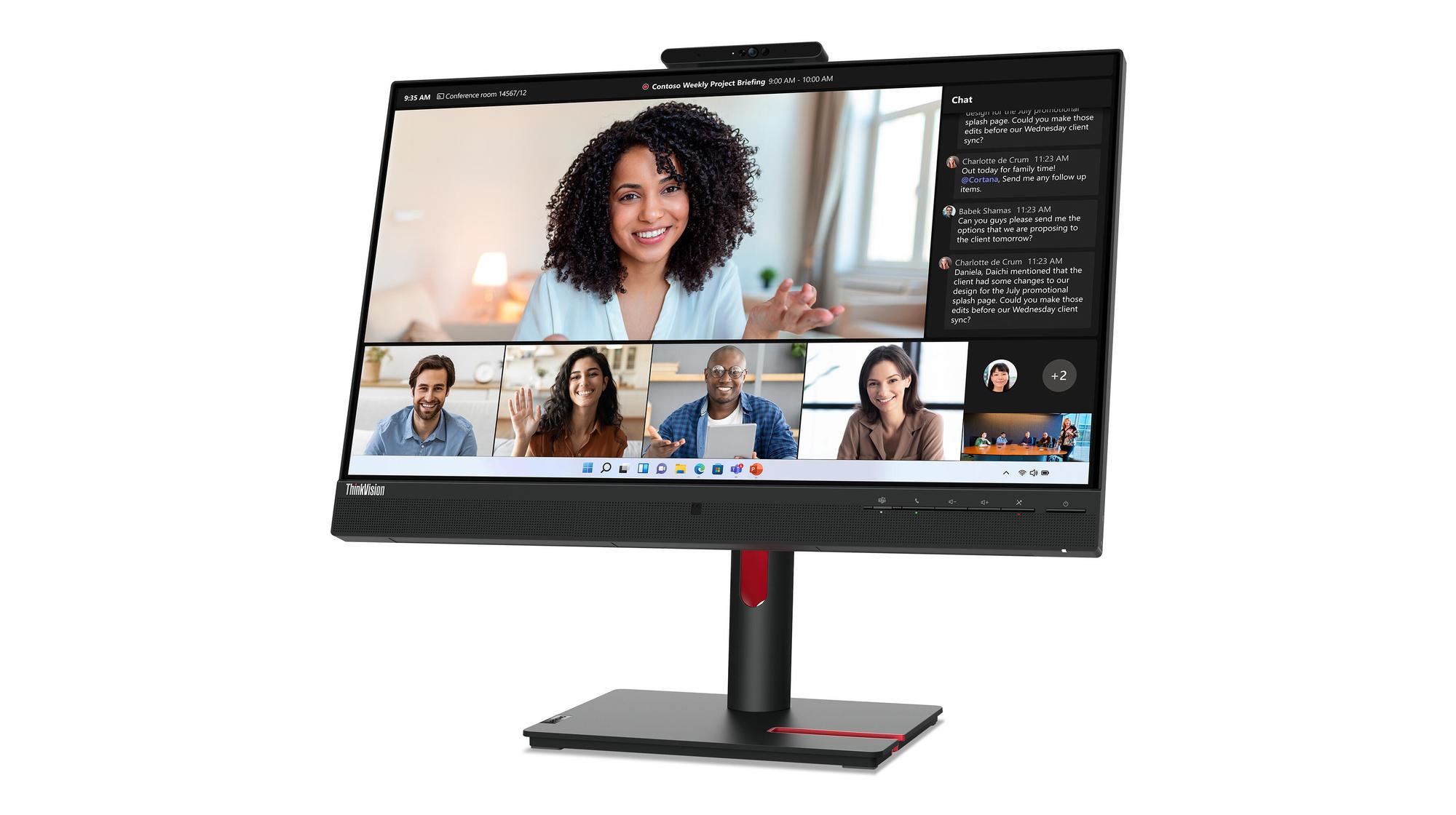 Lenovo Monitor T24mv-30 / 63D7UAT3EU Negro 60,5 cm (23,8")