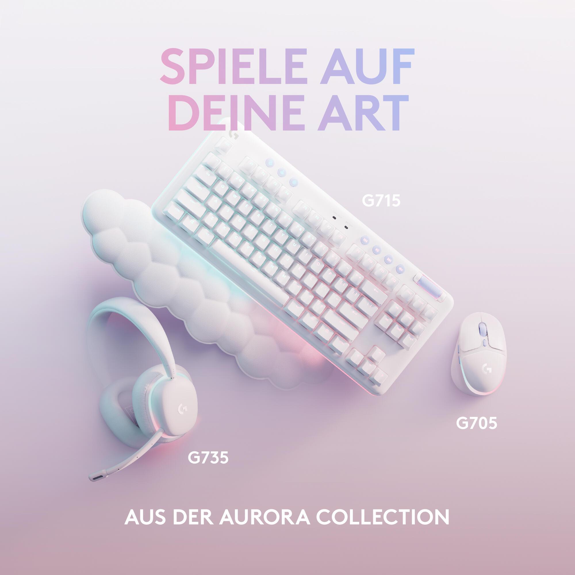 Logitech Maus G705 / 910-006367 Weiß