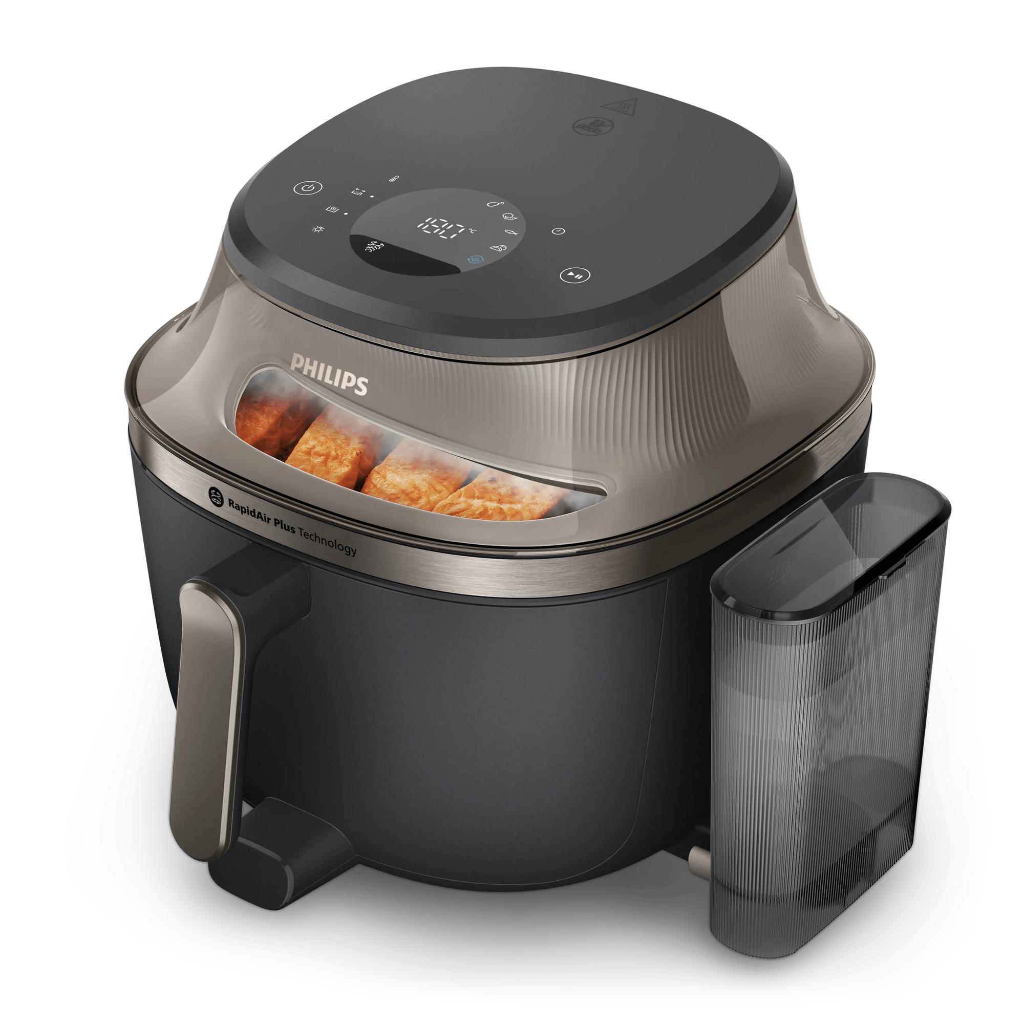 Philips Heißluft Fritteuse Series 5000 / NA547/07 Schwarz, Gold