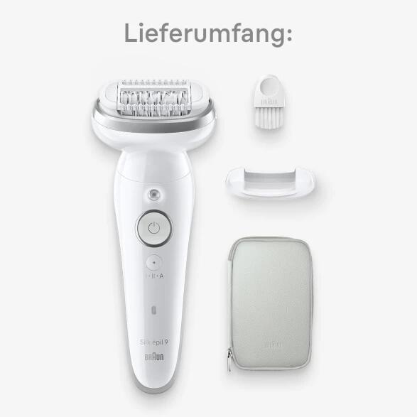 Braun Épilateur Silk-épil 9-011 3D SensoSmart / 225328 Gris, blanc Standard