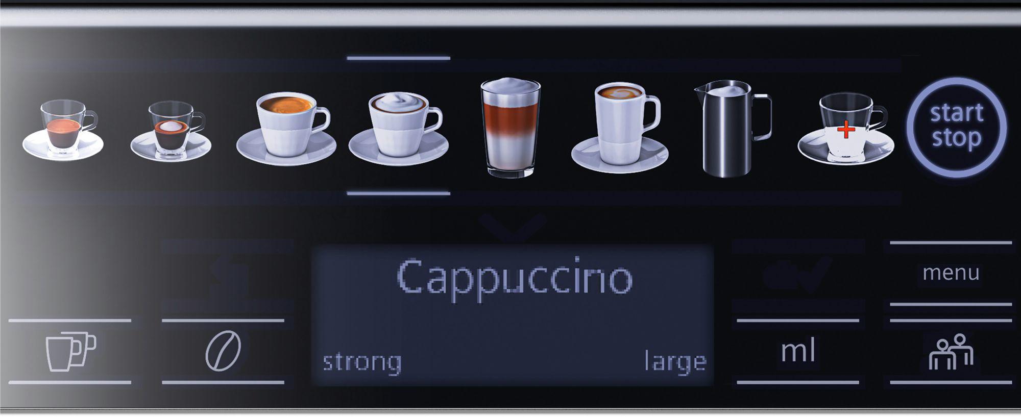 Siemens Kaffeevollautomat EQ.6 plus s700 / TE657319RW Schwarz, Grau