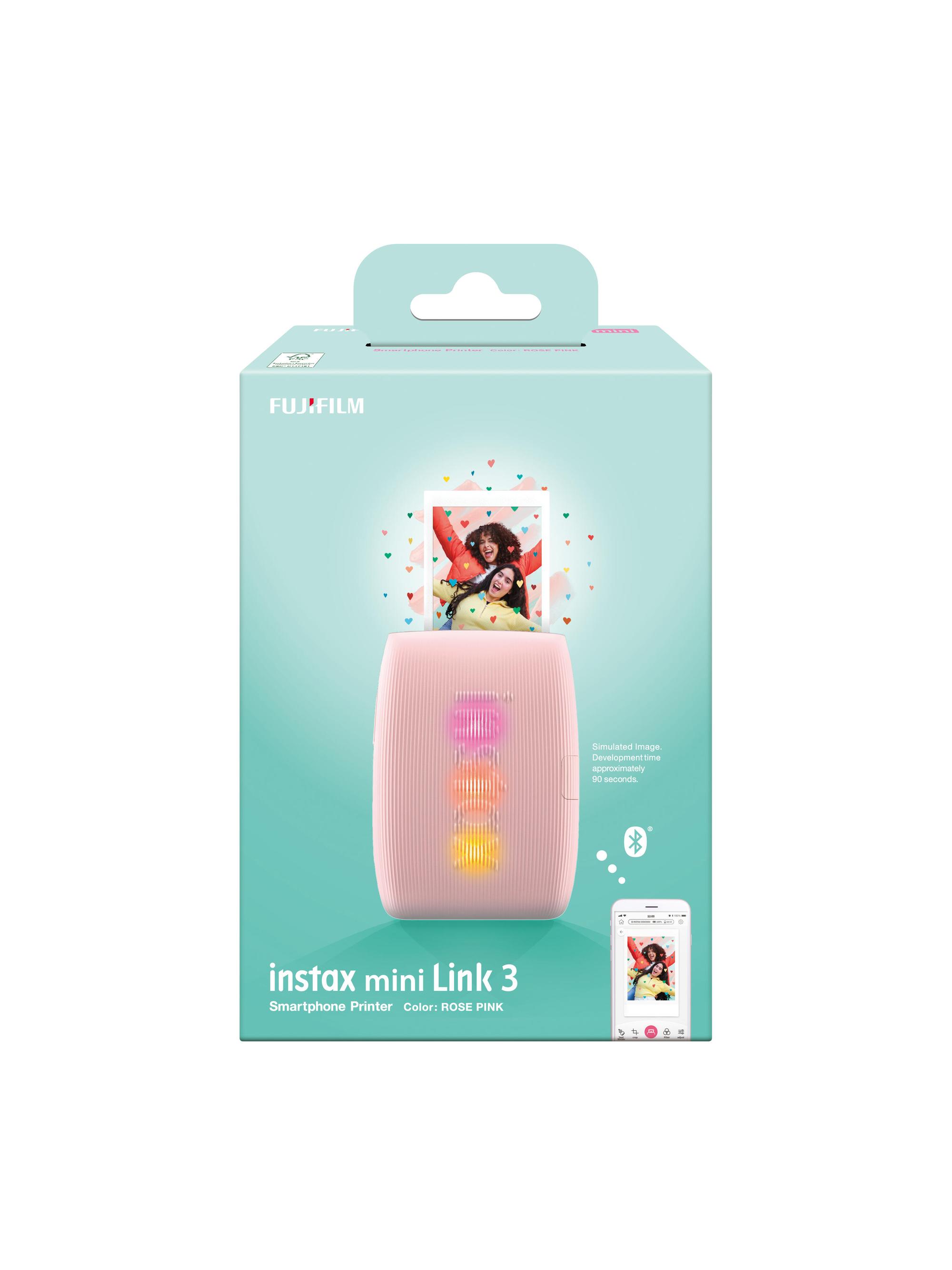 Fujifilm Foto Drucker Fuji Instax Mini Link 3 / 16832118 Rosé Standard
