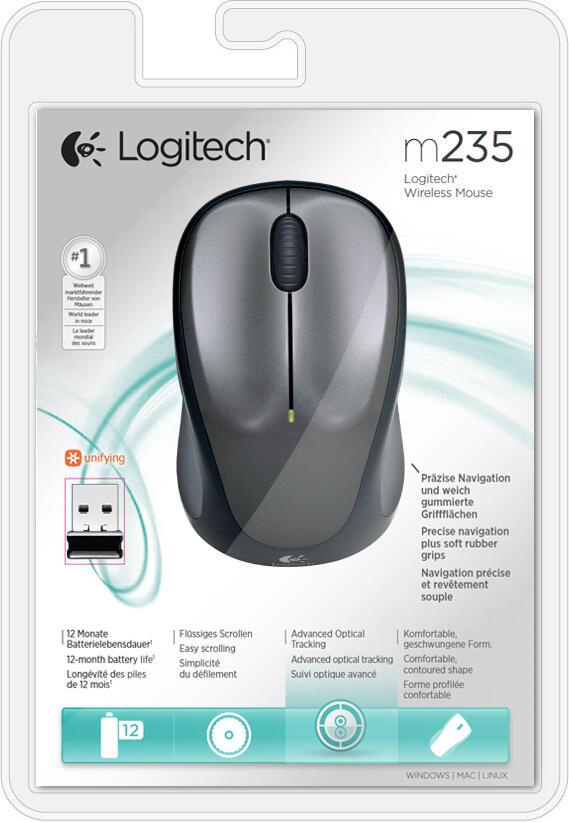 Logitech Mouse M235 / 910-002201 Grey