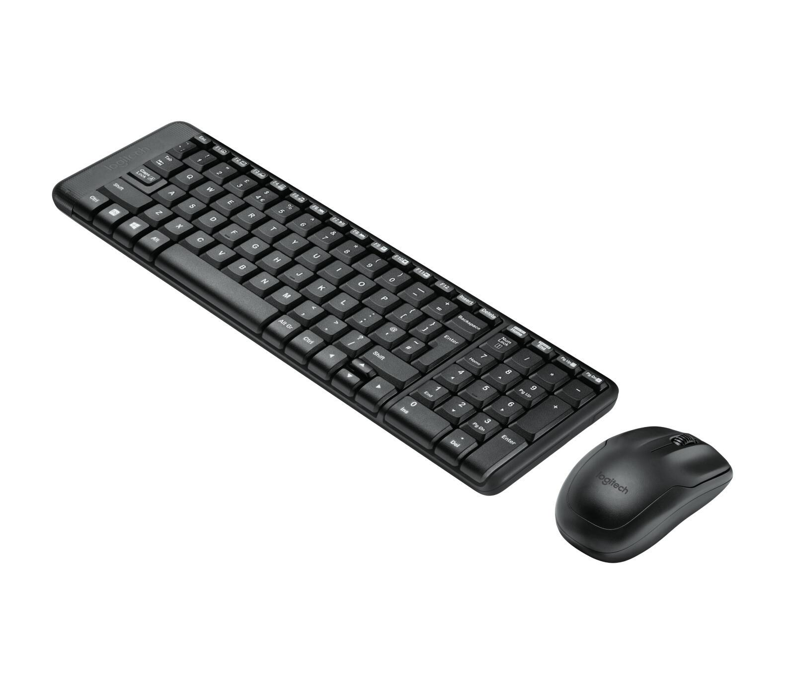 Logitech Set di mouse e tastiera MK220 / 920-003161 Nero