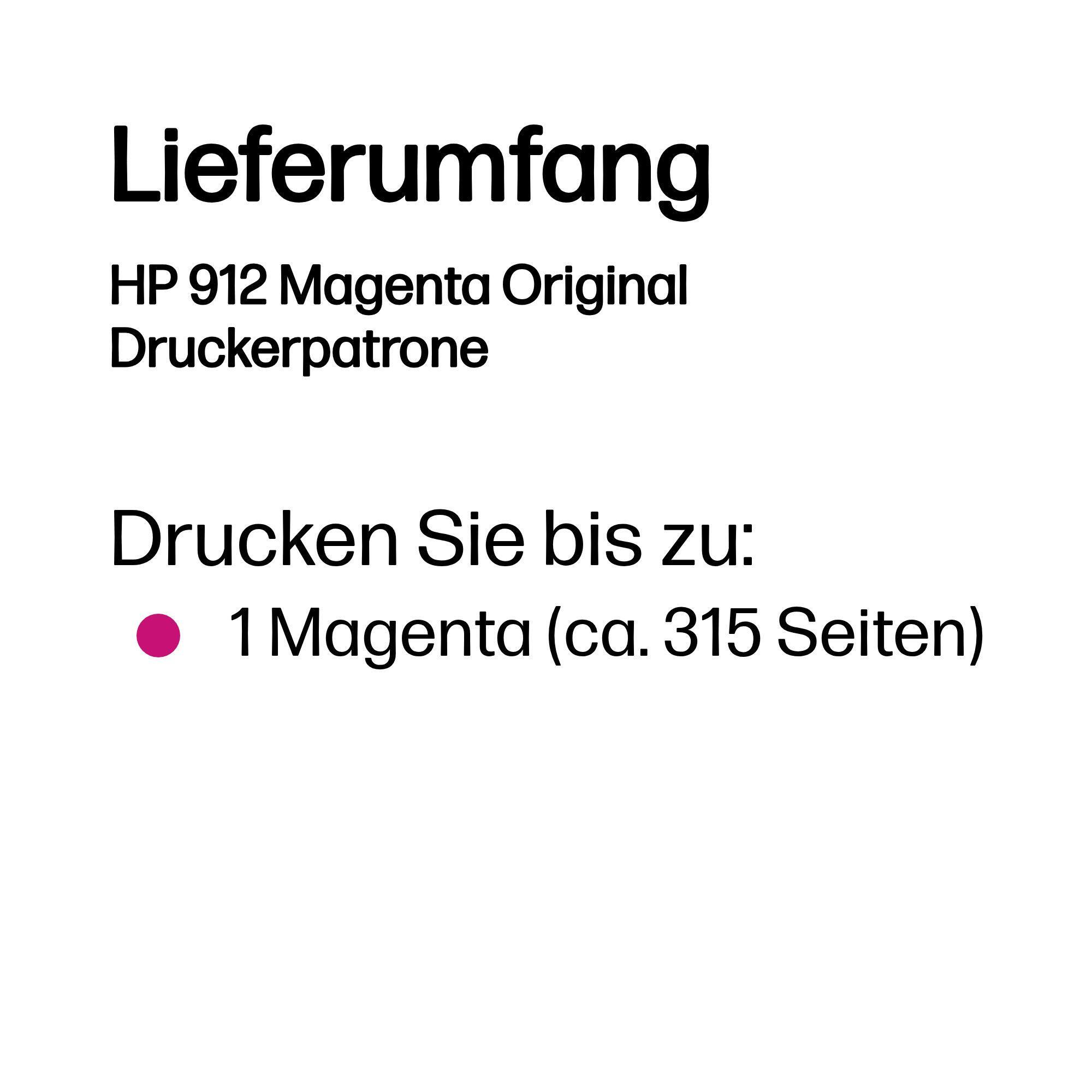 HP Tinte 912 / 3YL78AE Magenta Standard