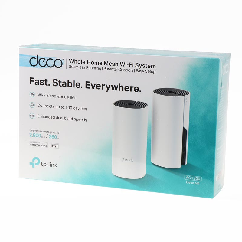 TP-LINK Mesh-WLAN-System M4 / Deco M4(2-pack) Blanc Double pack