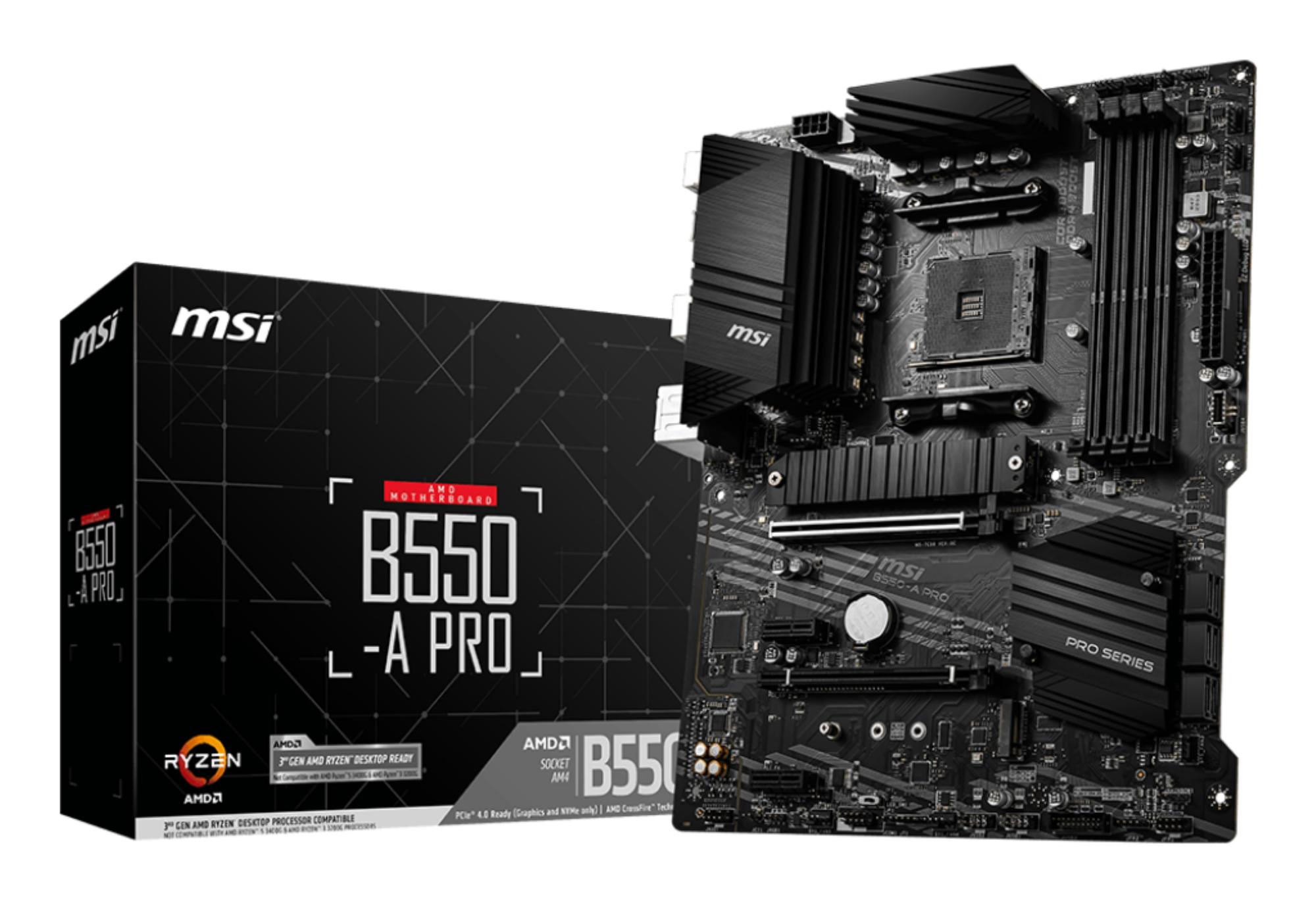 MSI Mainboard B550-A PRO / 7C56-002R Black