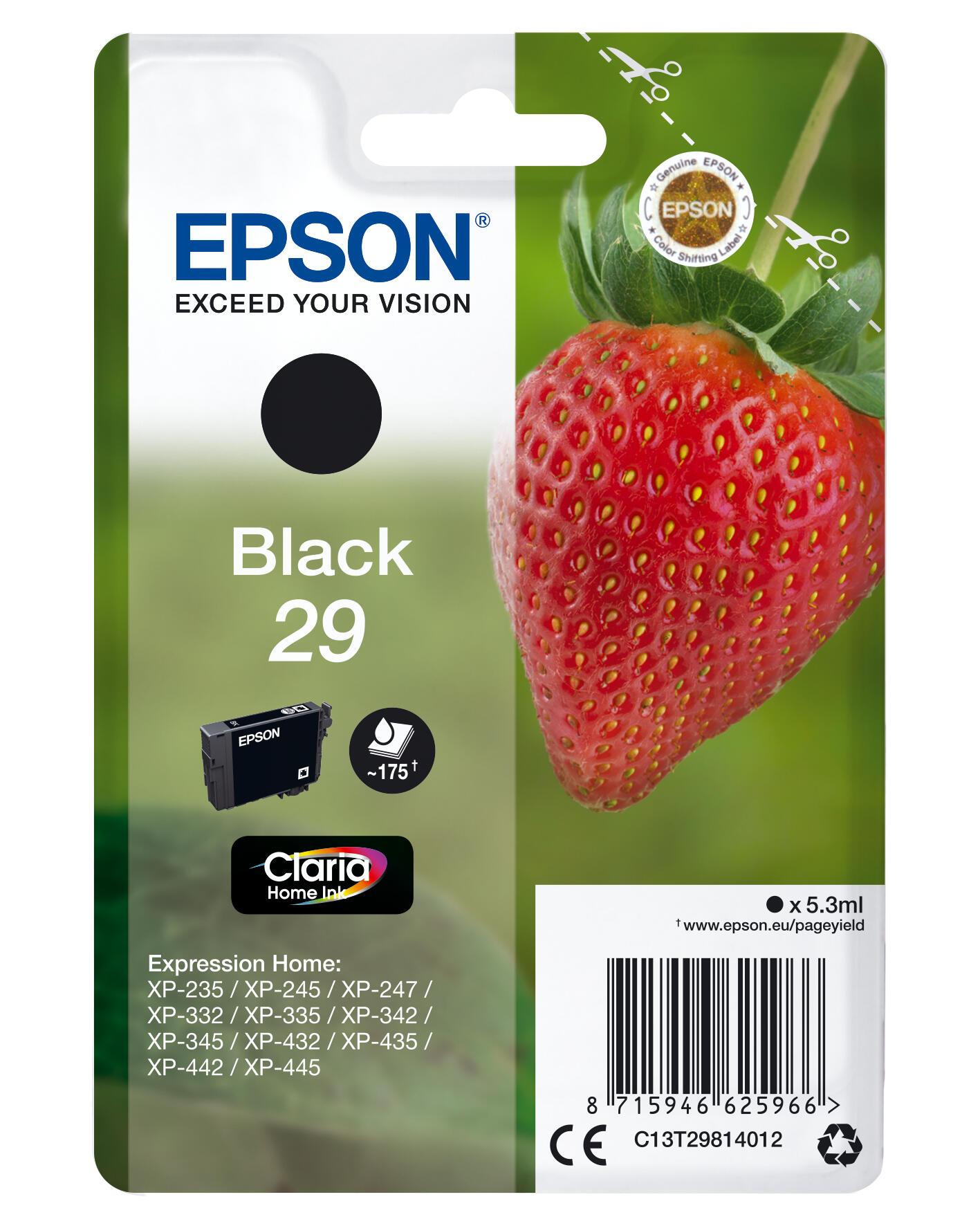 Epson Tinta 29 / C13T29814012 Negro Standard