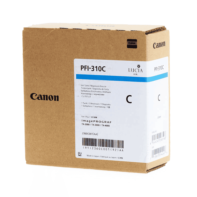 Canon Tinta PFI-310C / 2360C001 Cian