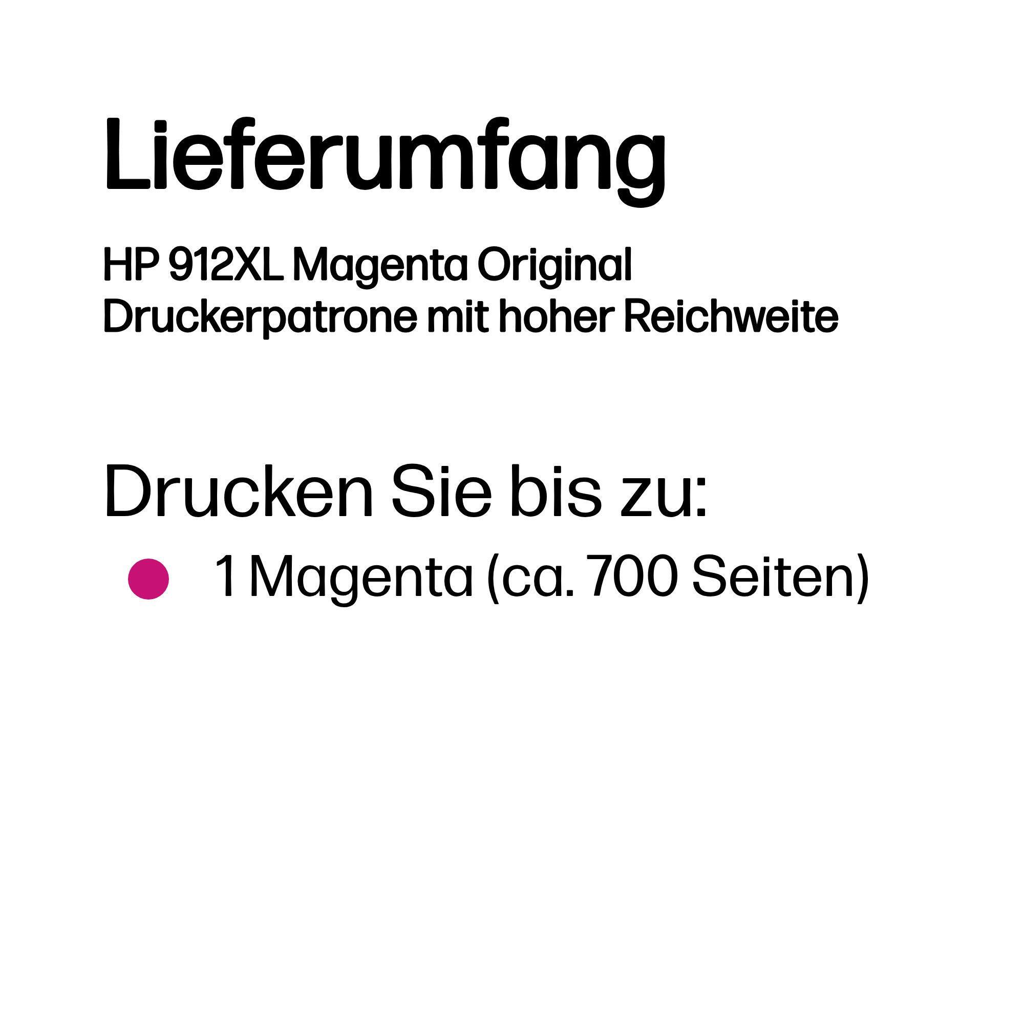 HP Ink 912XL / 3YL82AE Magenta XL