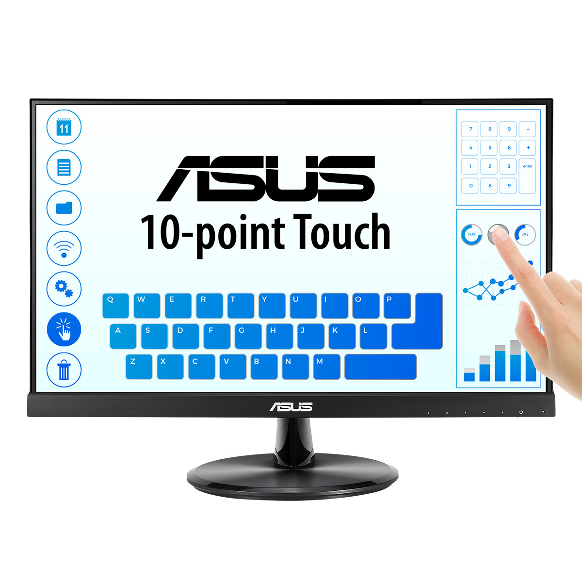 Asus Monitor 22VT9H / 90LM0490-B01170 Schwarz (21,5 ")