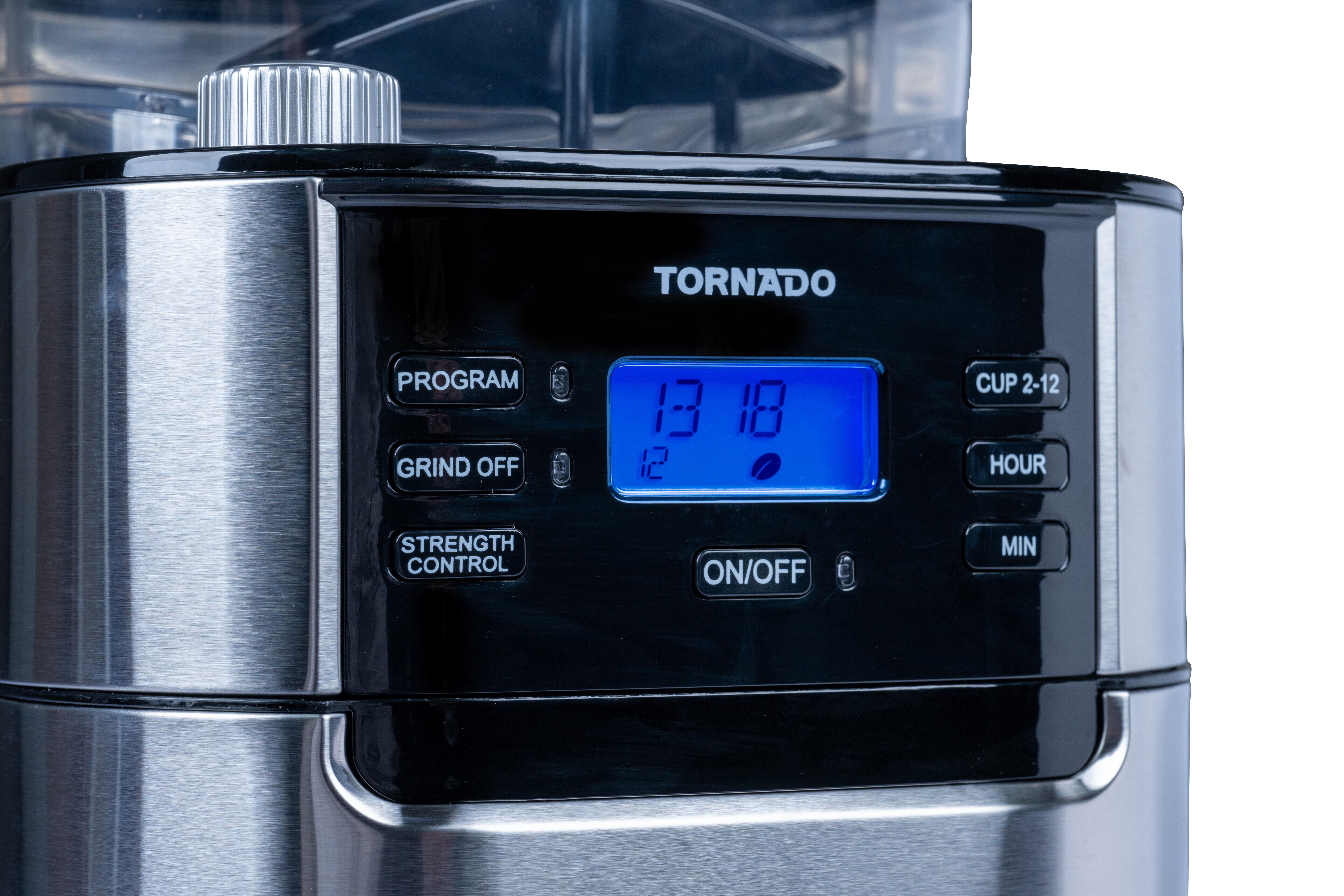TORNADO Cafetera de filtro TCM1025A-GS Negro