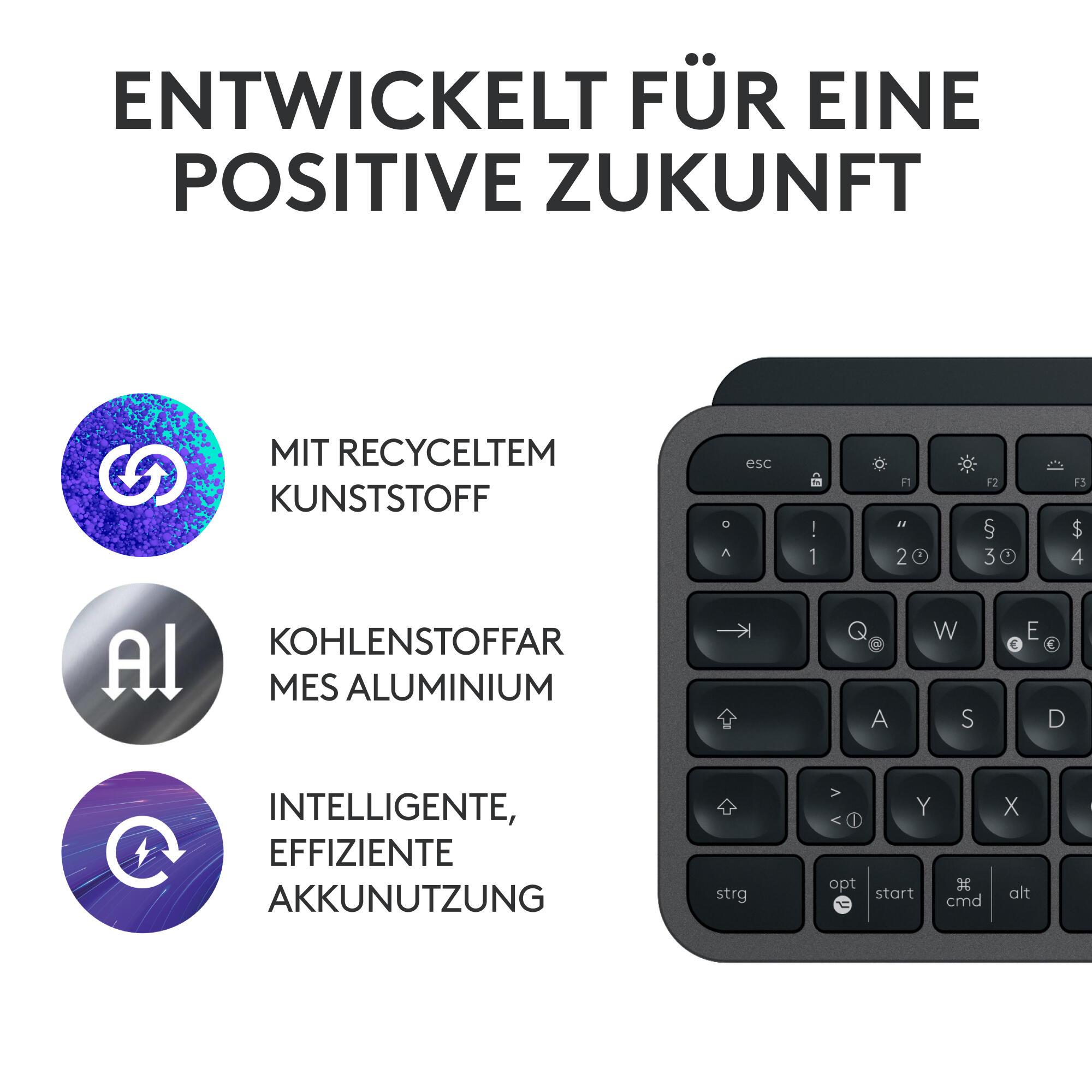 Logitech Set de ratón y teclado MX Keys S / 920-011606 Grafito
