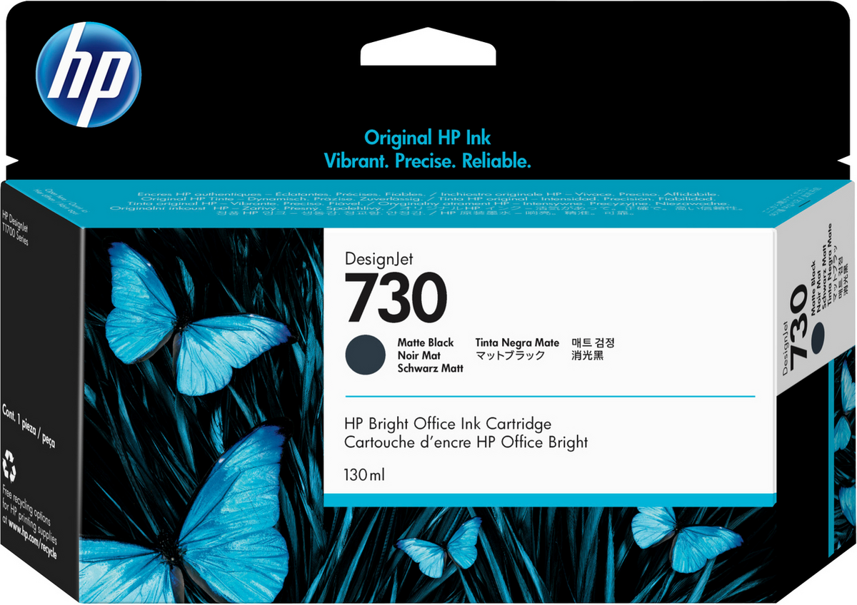 HP Ink 730 / P2V65A Matte Black