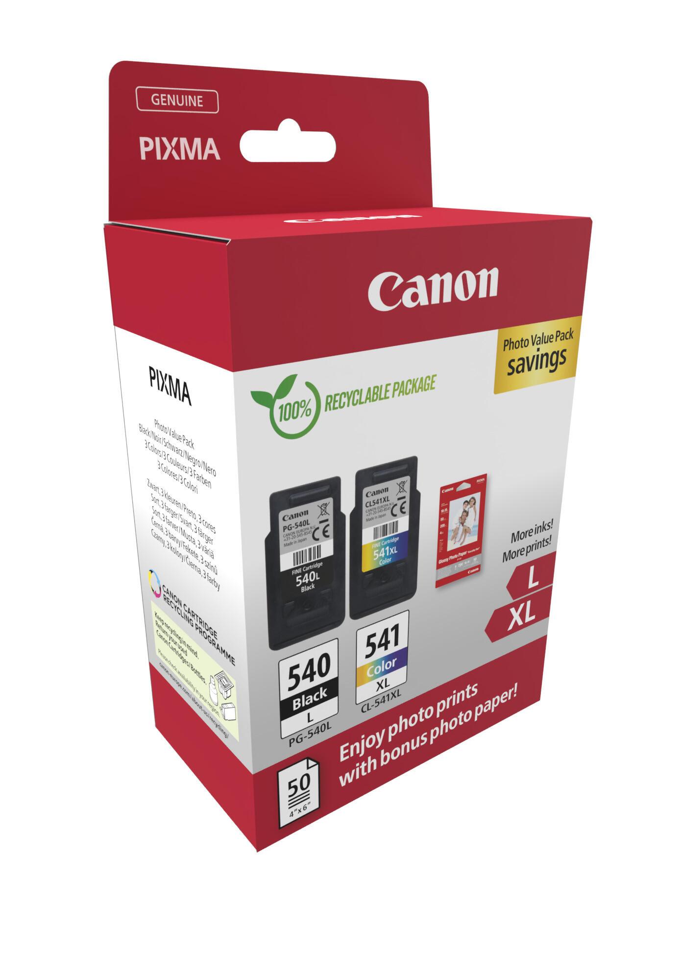 Canon Ink PG540L/CL541XL / 5224B012 BK,C,M,Y