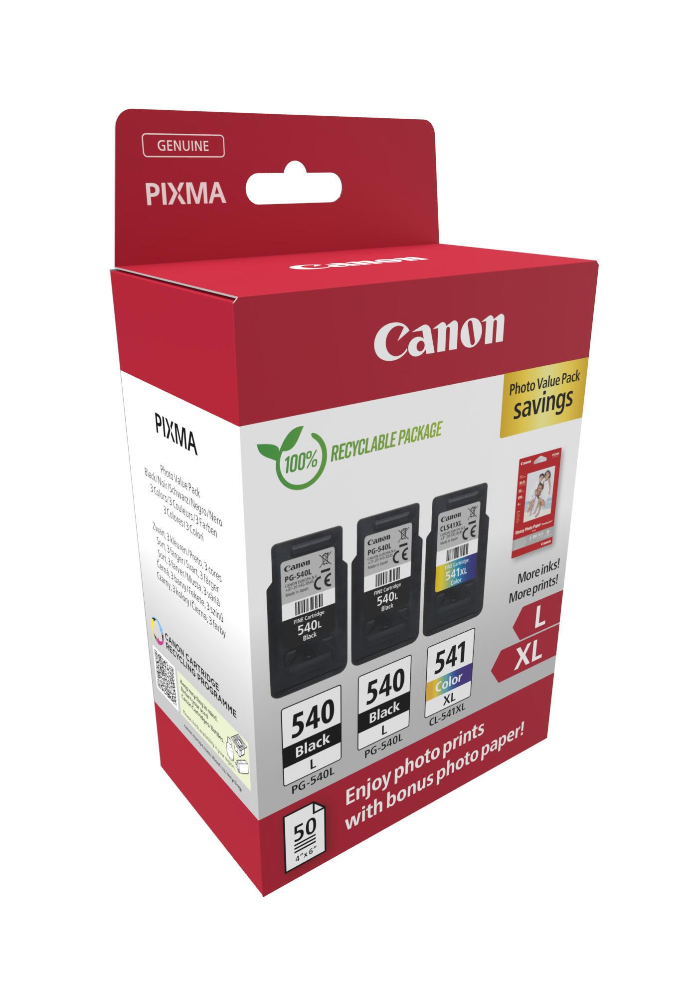 Canon Ink PG-540L/CL-541XL / 5224B015 BK,C,M,Y XL Multipack