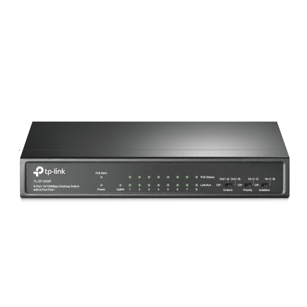 TP-LINK Switch SF1009P / TL-SF1009P Schwarz