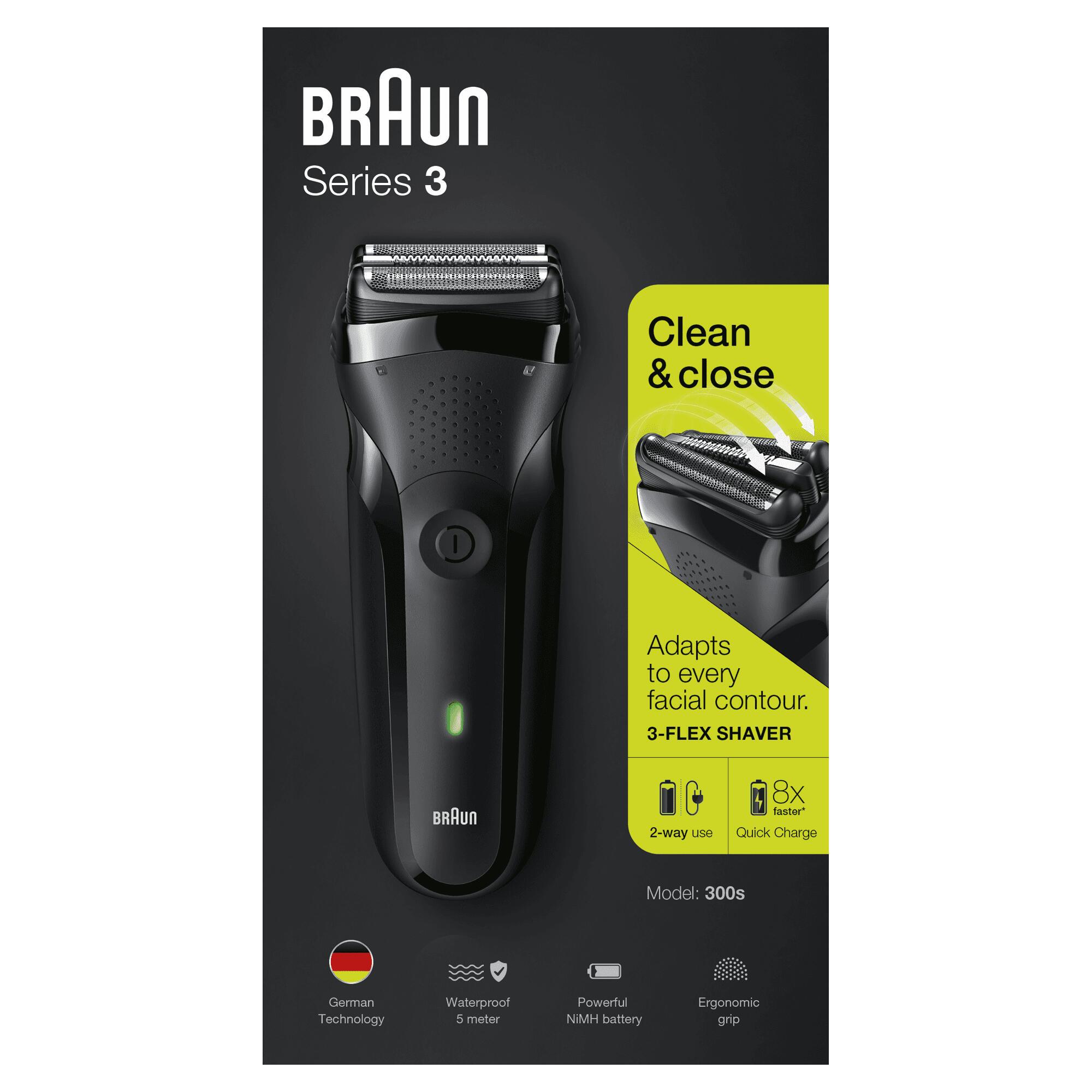 Braun Rasierer Series 3 300s / 163305 Schwarz