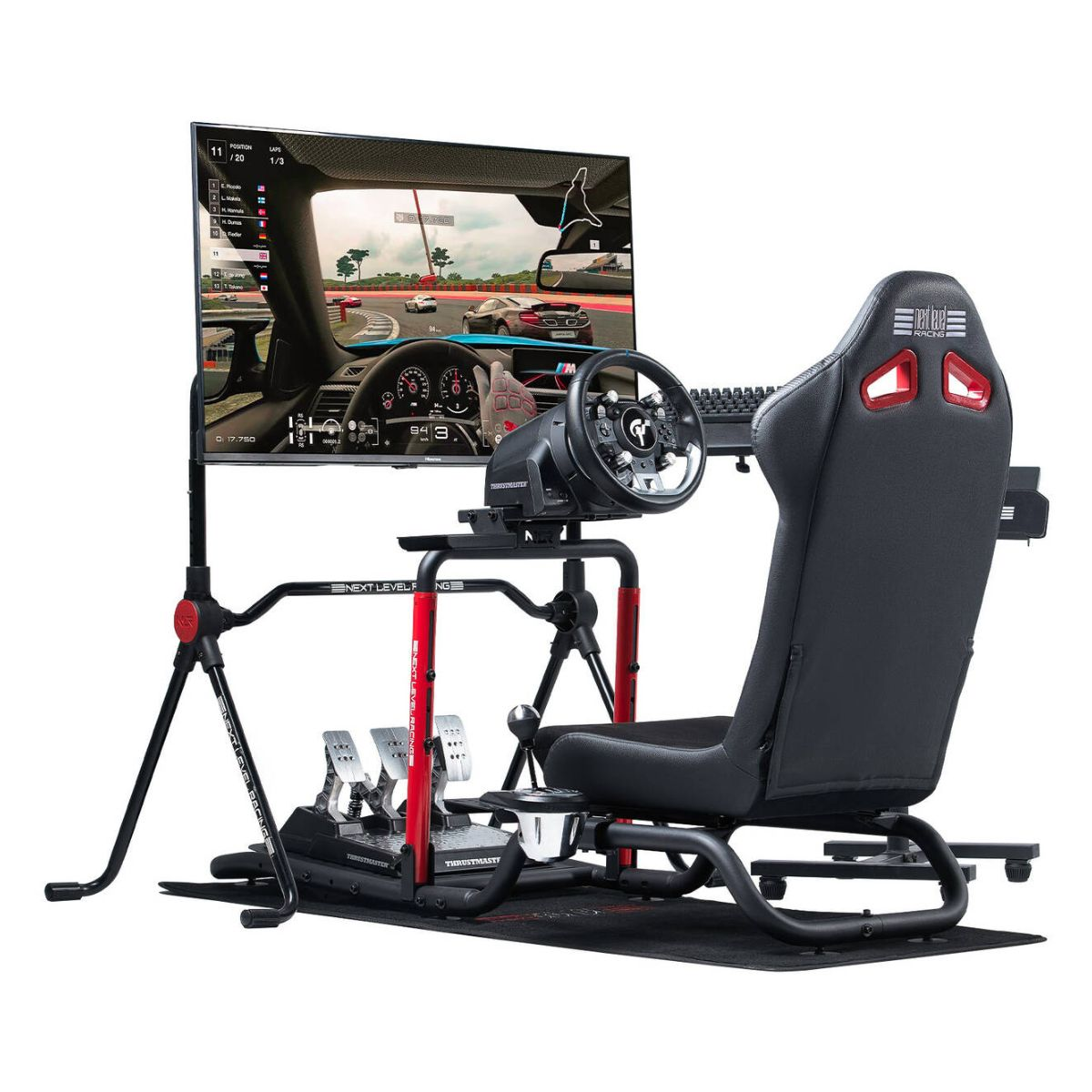Next Level Racing Gamingmöbelteil Wheel Stand Lite 2.0 / NLR-S040 Schwarz/Rot