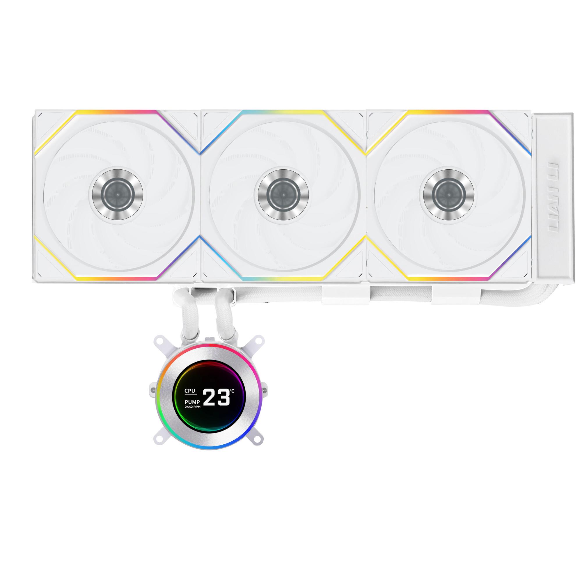 Lian Li Refroidissement par eau Hydroshift II LCD-C 360TL / GHS2LCD36TW Blanc