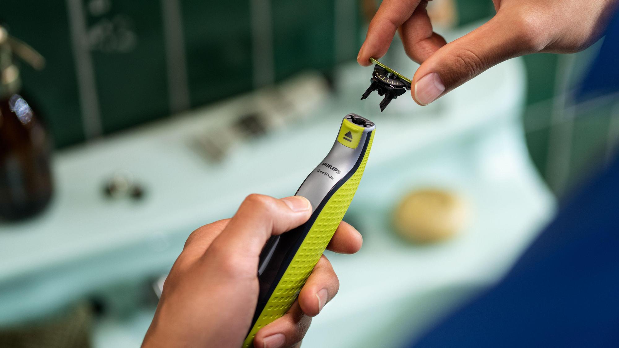 Philips Lame de rasoir OneBlade 360 / QP420/50 Argent, jaune Doppelpack