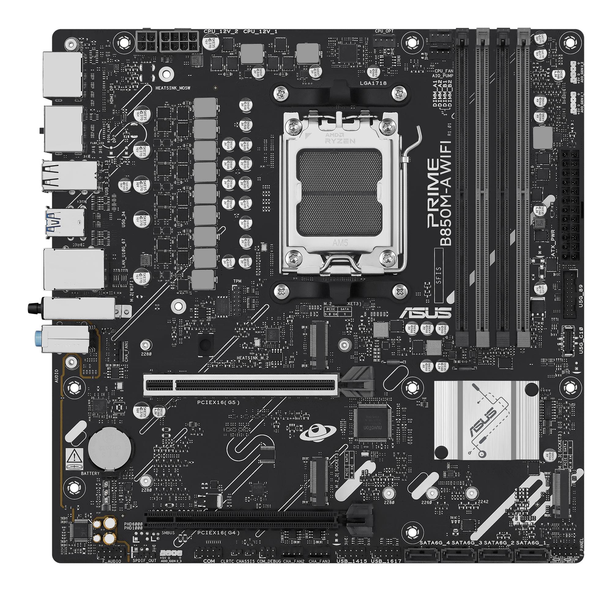 ASUS Carte mère PRIME B850M-A WIFI / 90MB1LN0-M0EAY0 Multicolore