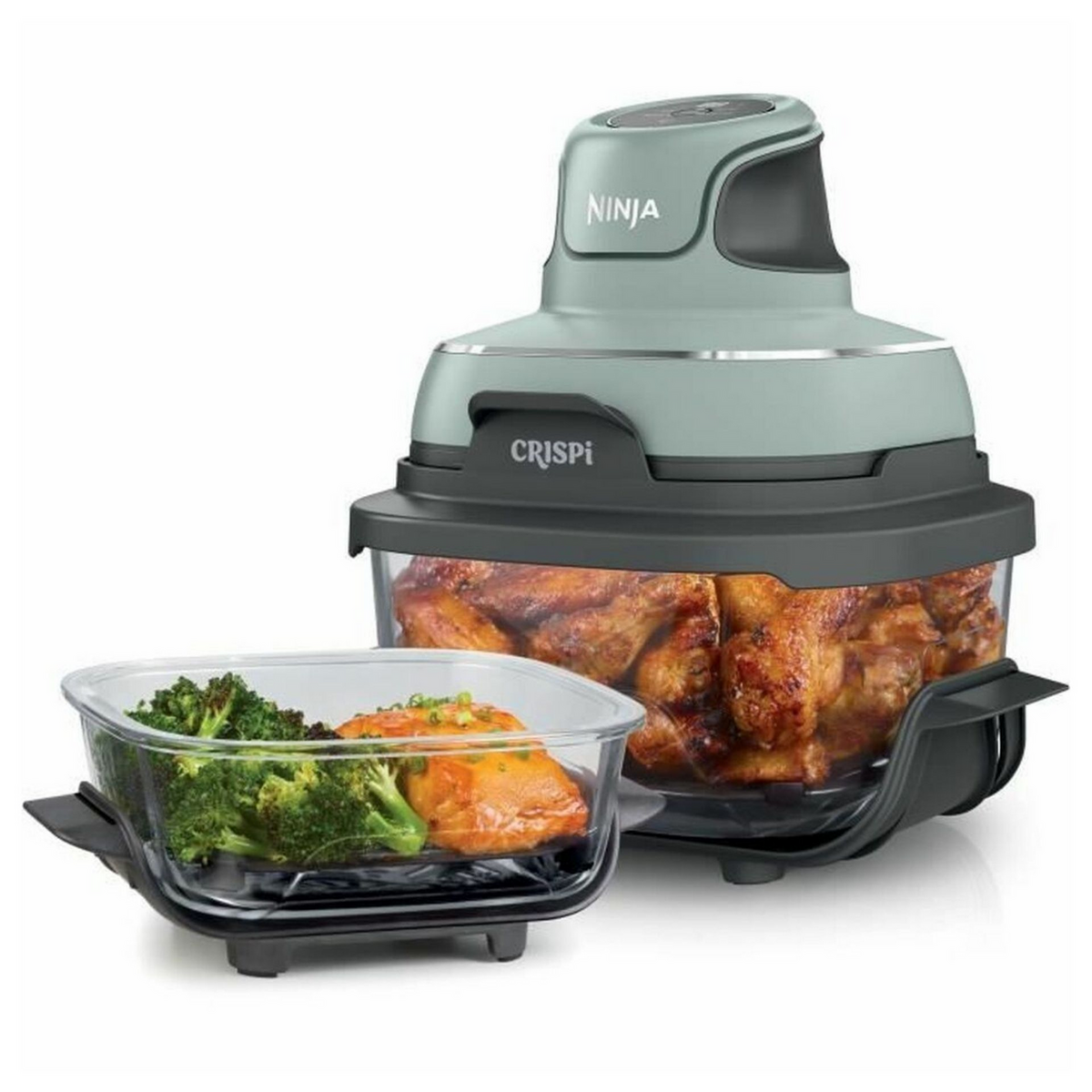 SharkNinja Freidora de aire caliente Crispi / FN101EUSG Negro sobre Verde
