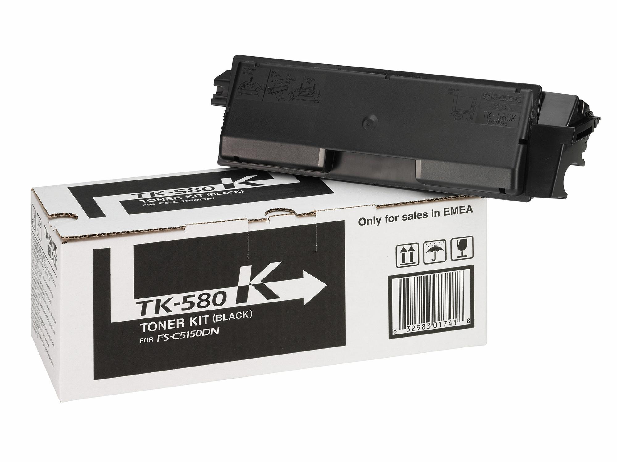 KYOCERA Toner TK-580K / 1T02KT0NL0 Schwarz Standard