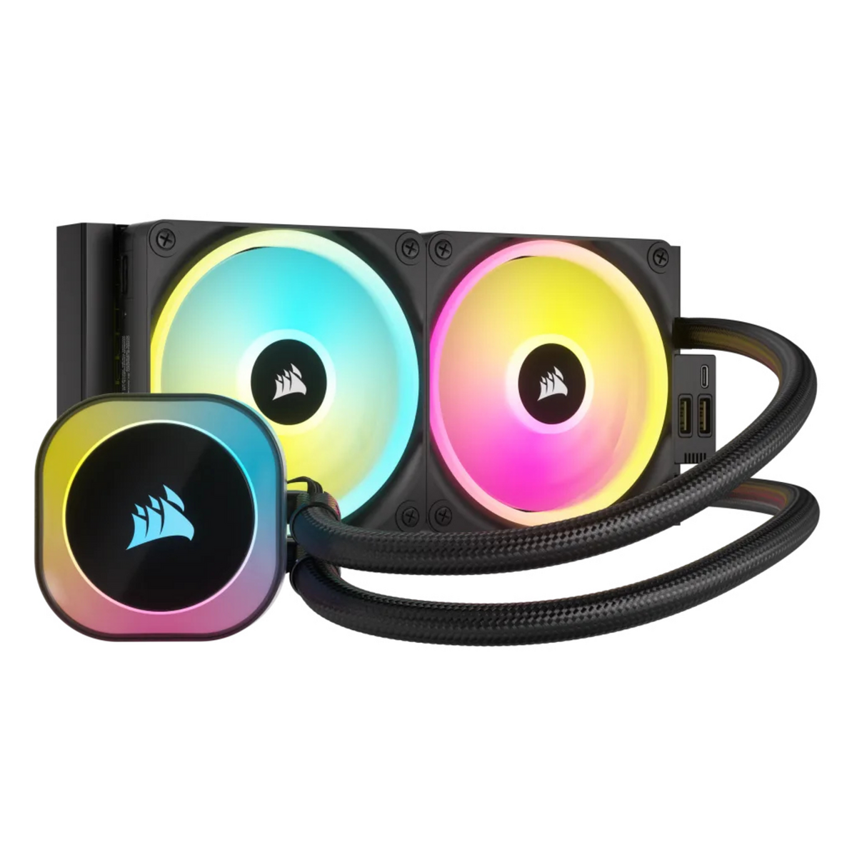 Corsair Wasserkühlung iCUE LINK H100i RGB / CW-9061001-WW Schwarz