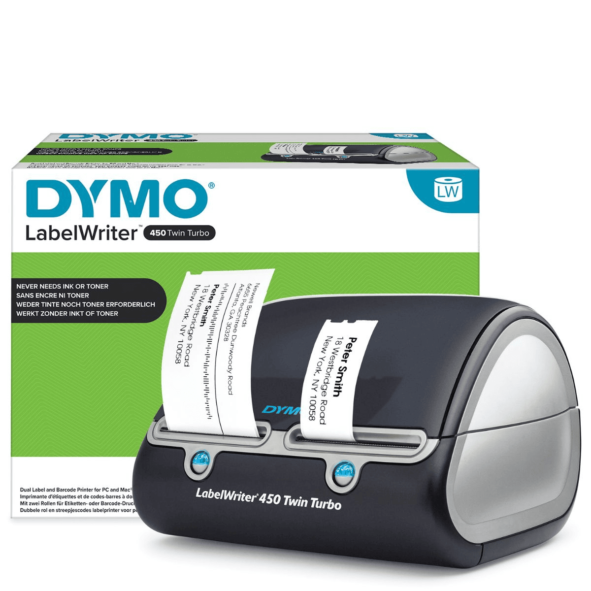 Dymo Impresora de etiquetas LW450TT / S0838870 Negro