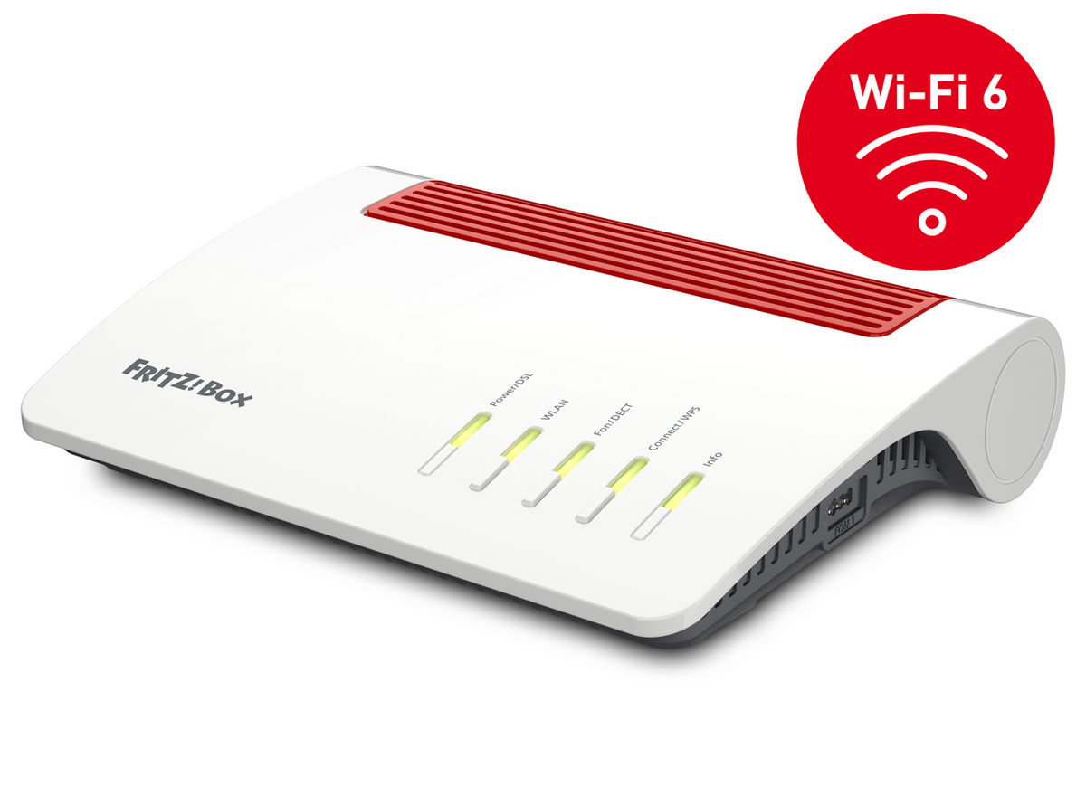 AVM Router 7590 AX / 20002998 Rojo sobre Blanco