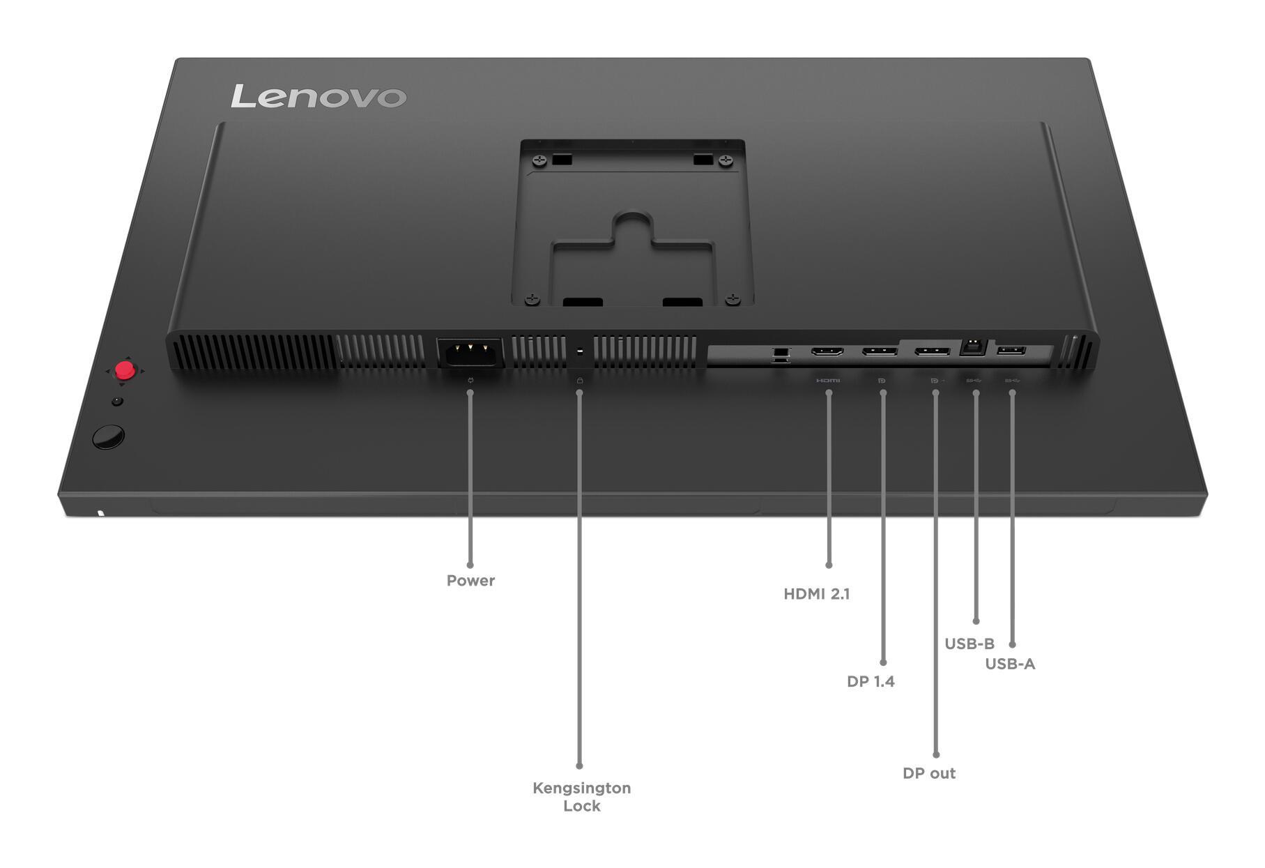 Lenovo Monitor ThinkVision P24q-40 / 64B2GAT1EU Schwarz 60,5 cm (23.8")